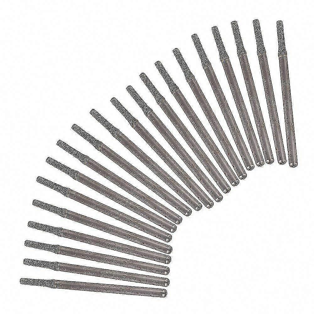 2mm Diamond Drill Bits for Gems, Hole Saw Drill Solid Bits, 20-Pack WS4013