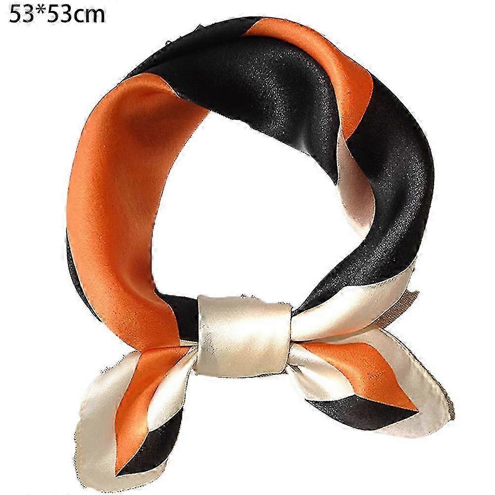 Eșarfă de mătase pentru femei - satin pătrat mediu cu senzație netedă