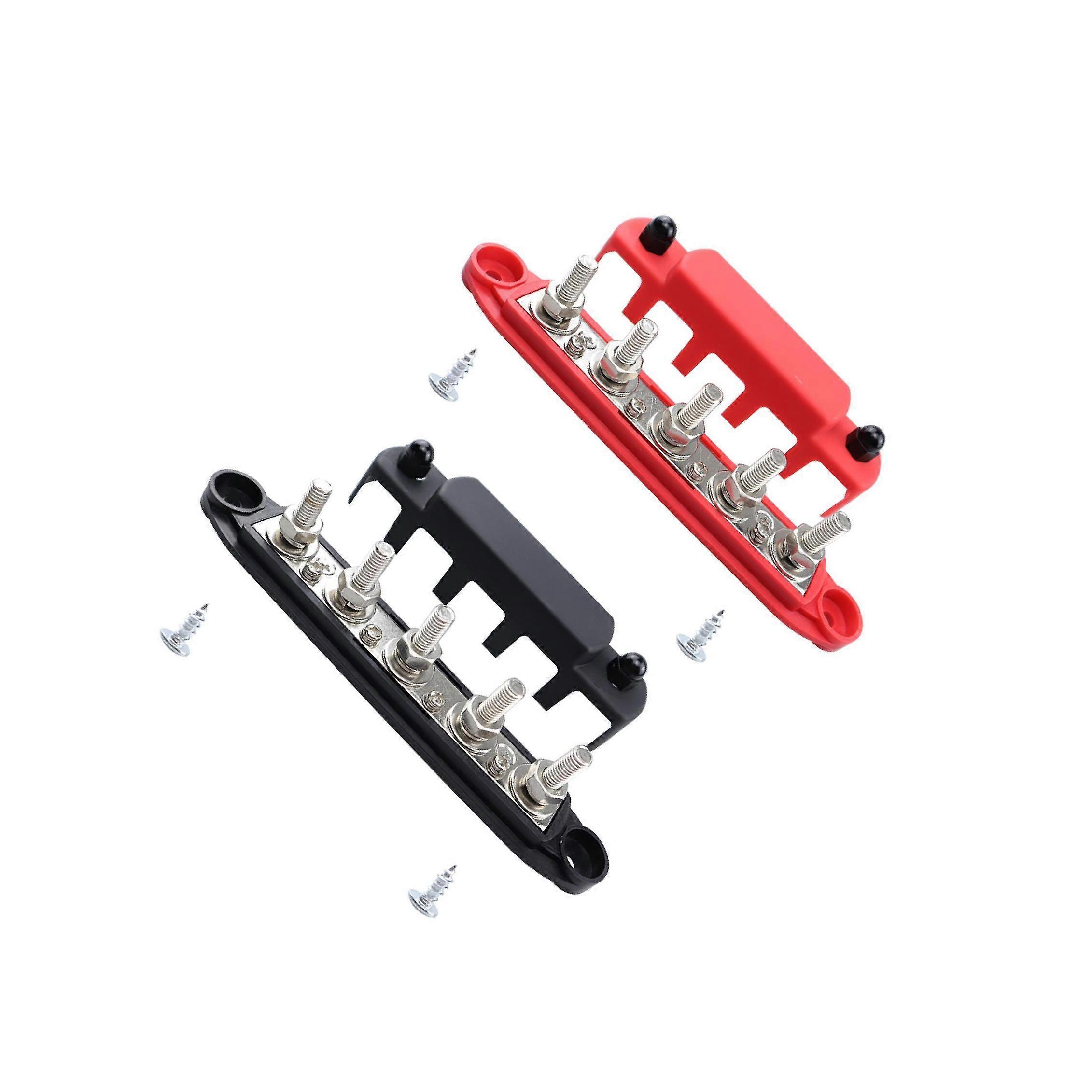 2x Bus Bar 48V 300A Power Distribution Blocks for Vehicle Trailer Yacht M6