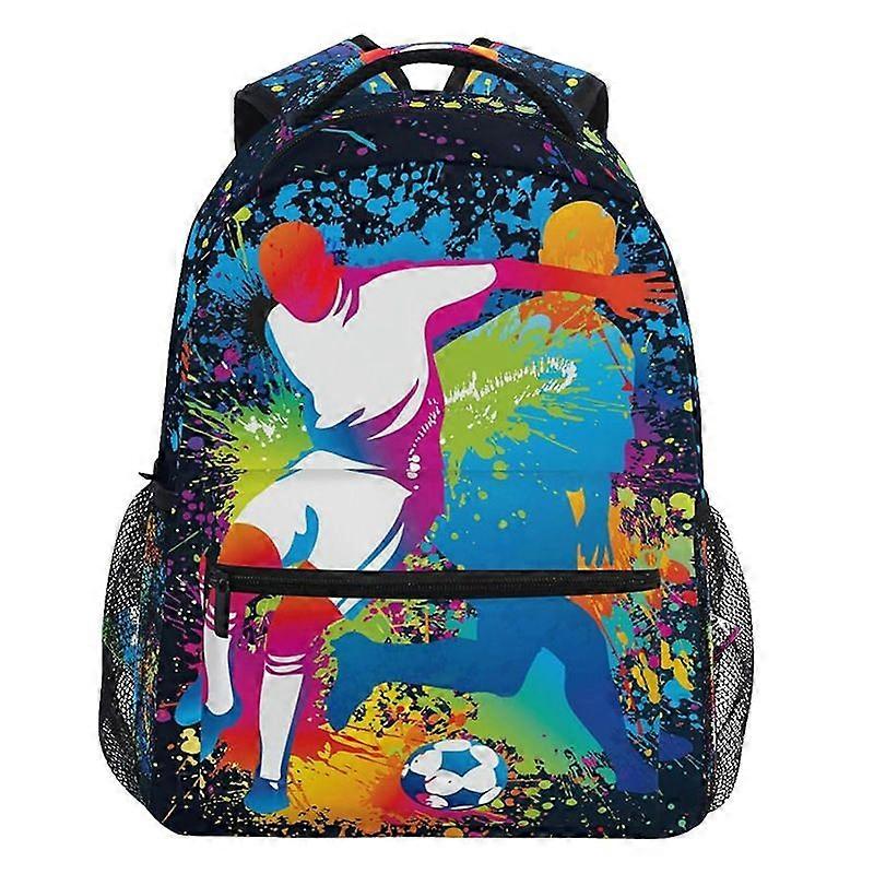 Primary school student backpack printed large capacity ladies backpack computer bag