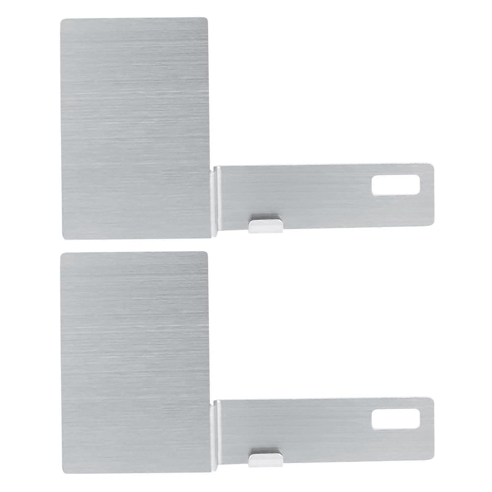 Two Purpose Stainless Steel License Plate Mounting System 15 Degree Angled Vertical Installation Metal Bracket 1 Pair Multicolor