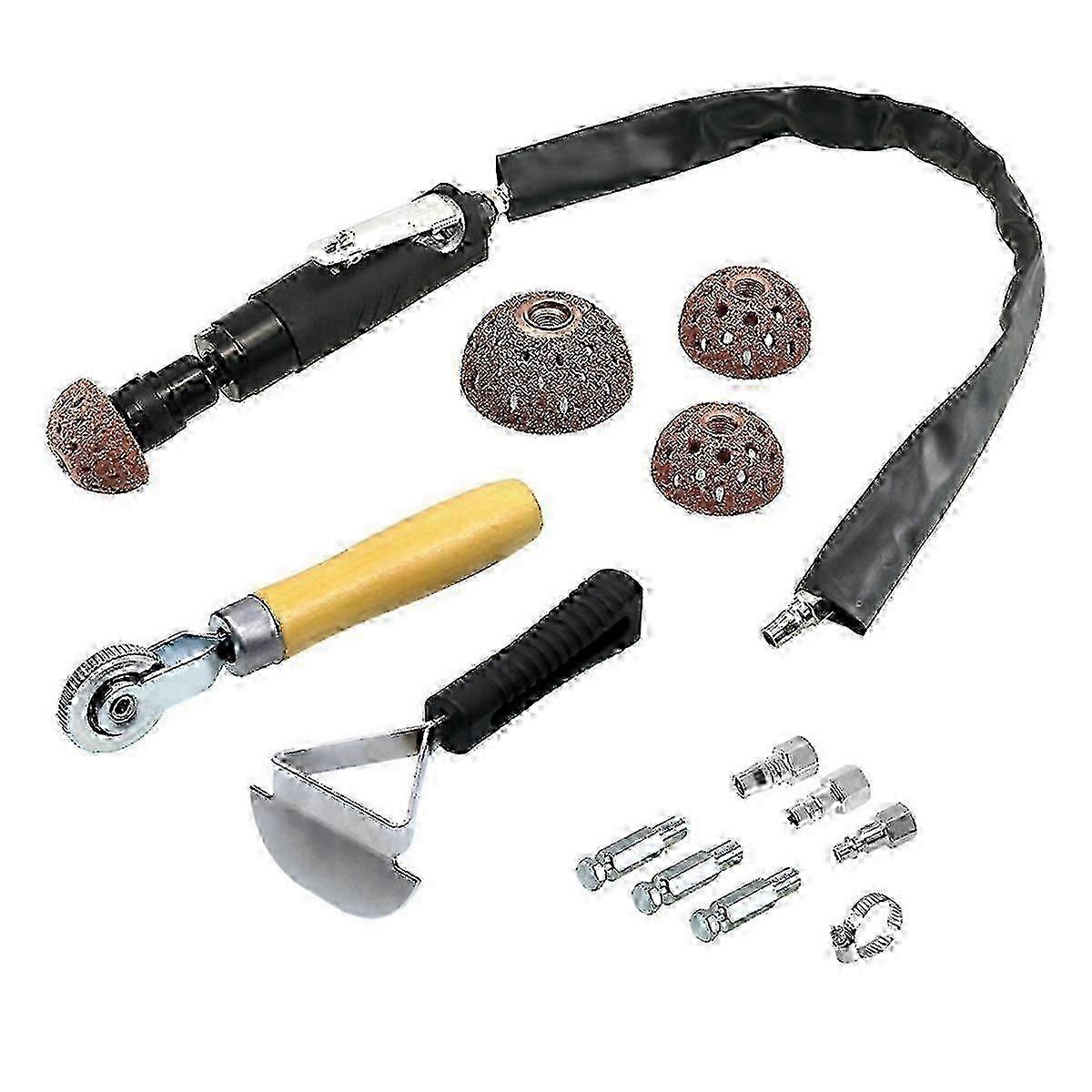 Tire Repair Kit with Buffer, Scraper & Buffing Wheel