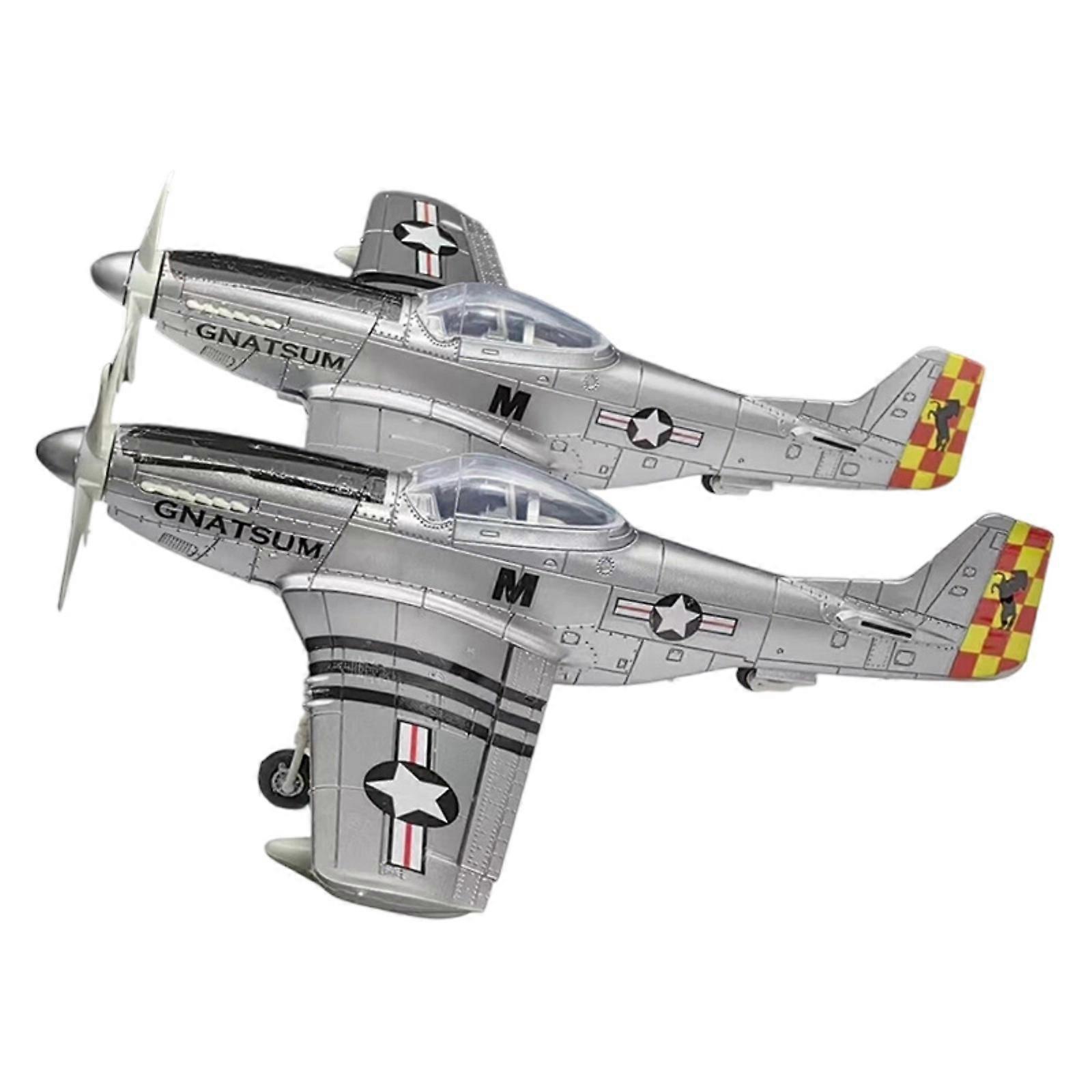 1/48 Aircraft Model Assembly Set For Adult Kids Collector Simulation F-82 Twin Fighter Jet STEM Learning Activity Toy  silver gray
