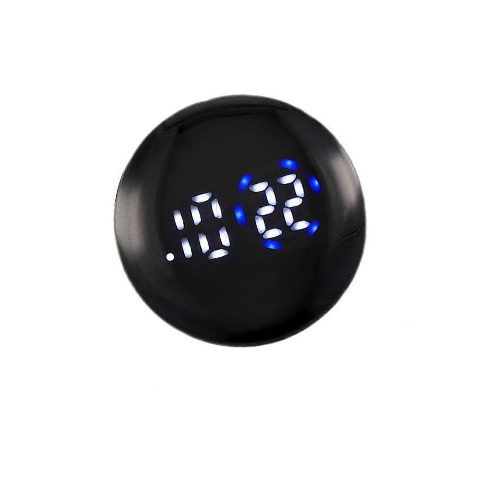 Reusable Modern LED Car Clock Vent Watch With Touch Control Waterproof Dustproof Dashboard Ornament Accessory Motorcycle Multicolor