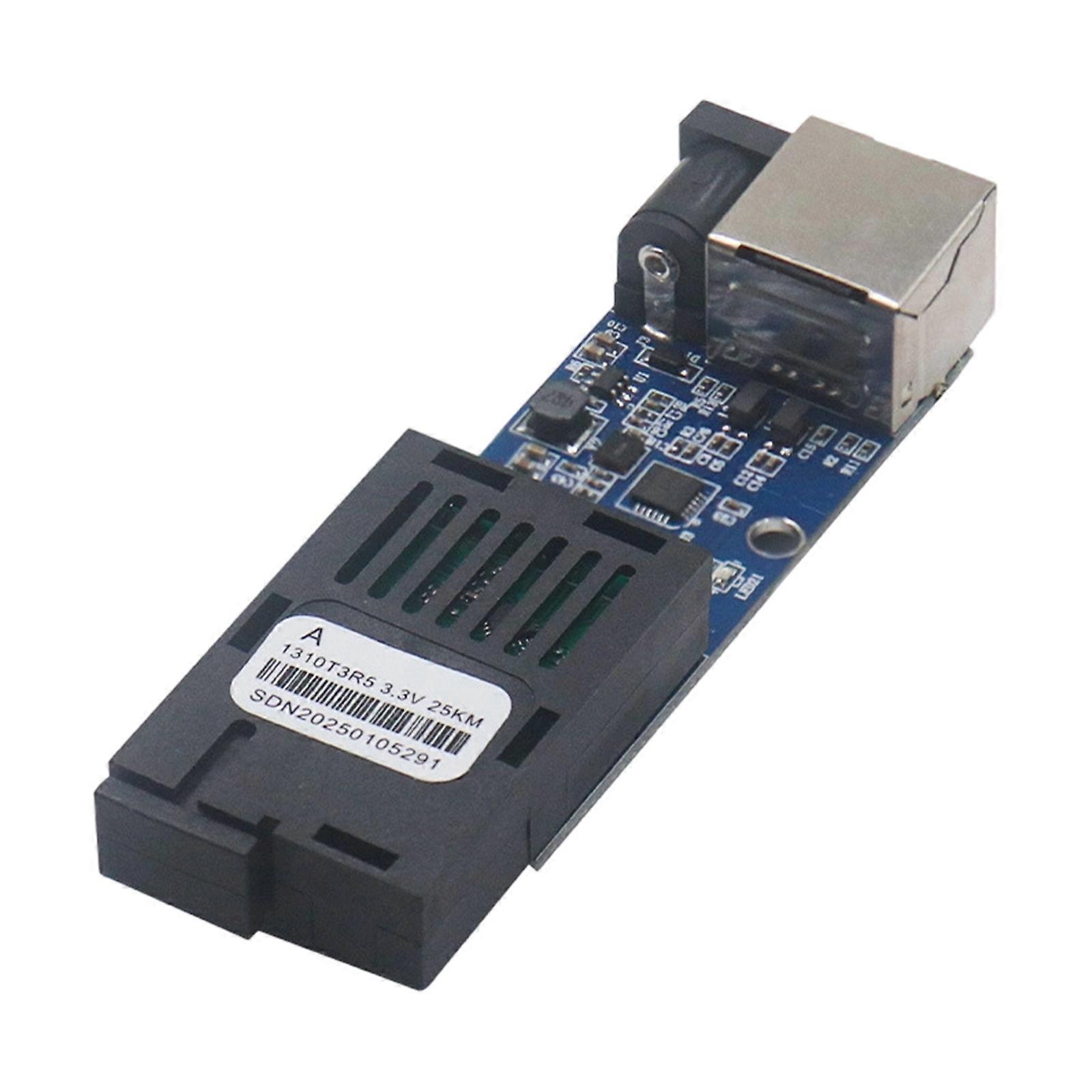 Two Interfaces Fiber Opticals Converters Single Mode 1SC Port 20KM Ranges Optimized for Long Distances Networking Multicolor