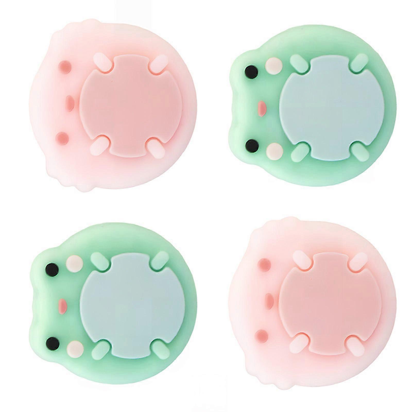 4pcs Controller Thumbstick Caps for NS Animal Pattern Analog Stick Rocker Caps Joystick Caps Gaming Accessory Multicolor