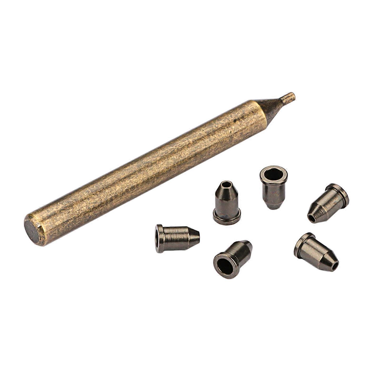 Metal Guitar String Mounting Buckle Tool with String Ferrules Guitar Bushing Inserter Ferrule Fitting Tool Enduring Multicolor