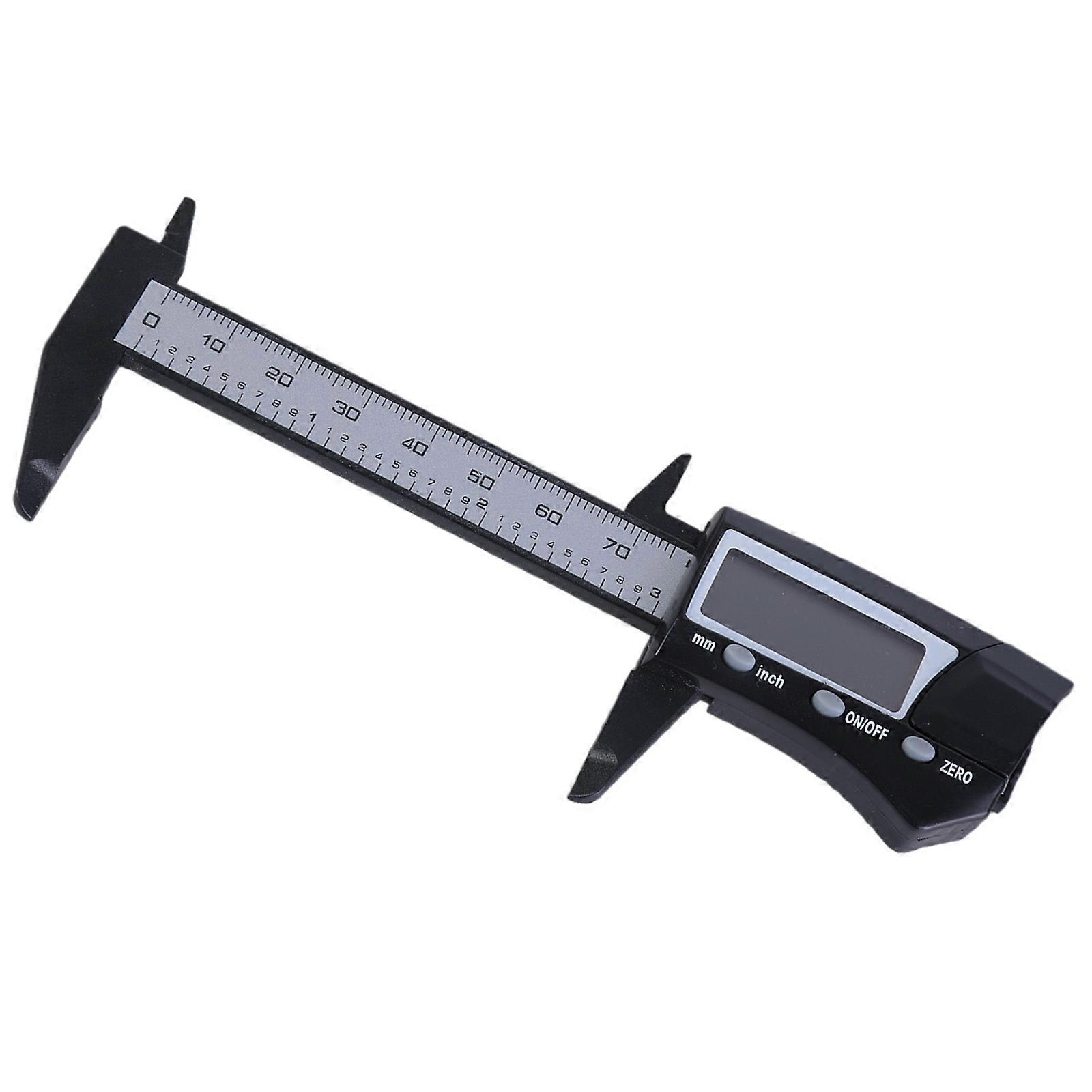 Pocket Size Micrometer Gauge LCD Digital Caliper Measuring Tool with Unit Conversion 0-75mm Vernier Caliper Multicolor