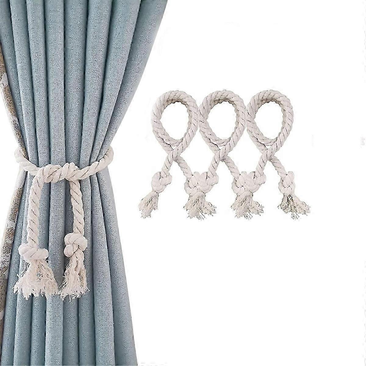 4pcs Curtain Rope Tiebacks, Curtain Rope Buckle