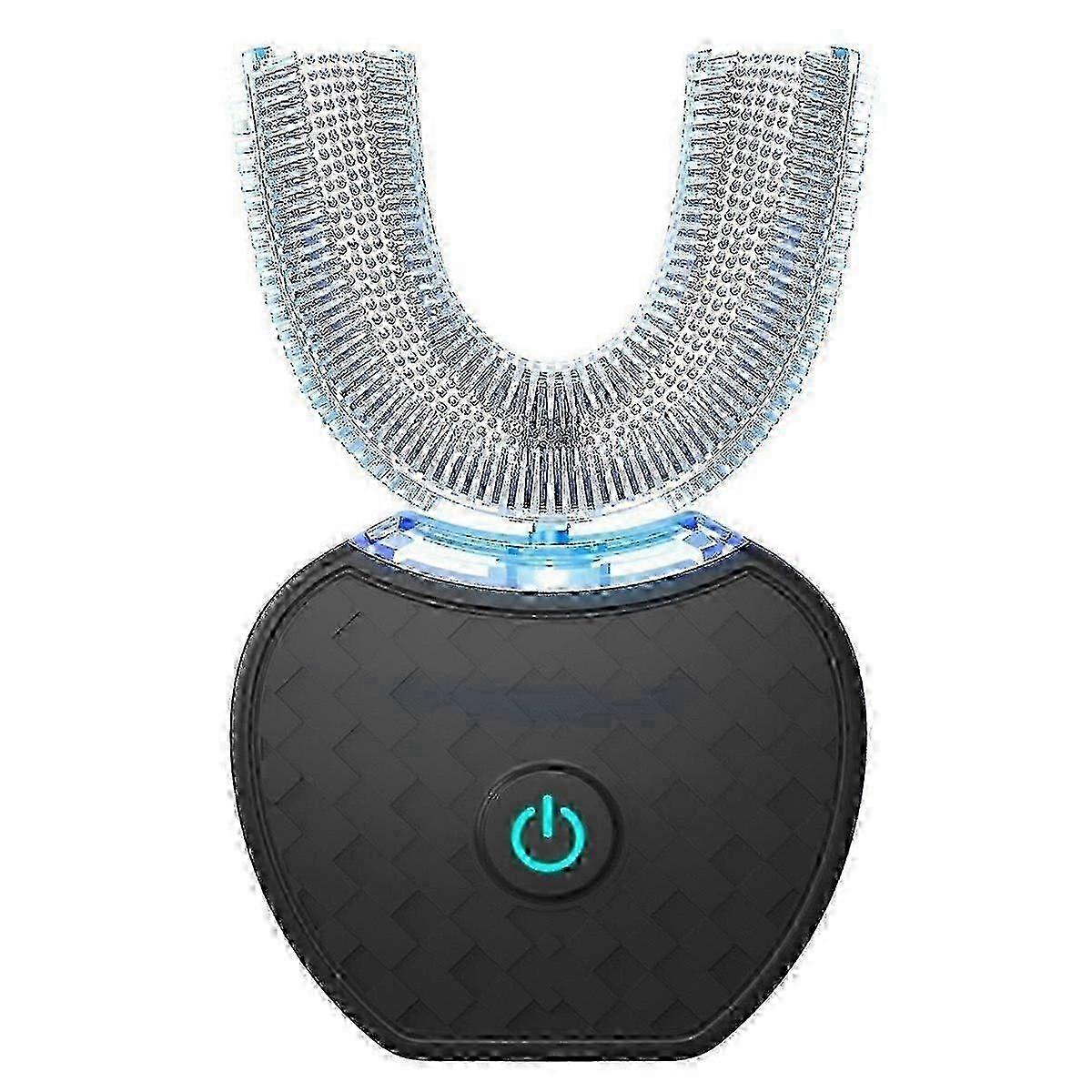 Ultrasonisk elektrisk tannbørste automatisk U-form full munn 360 ren tannbleking