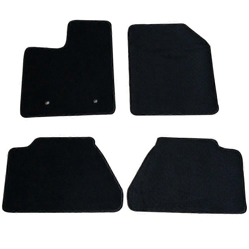 Floor Mats Compatible with 20072013, Black Nylon Front and Rear Carpet Set