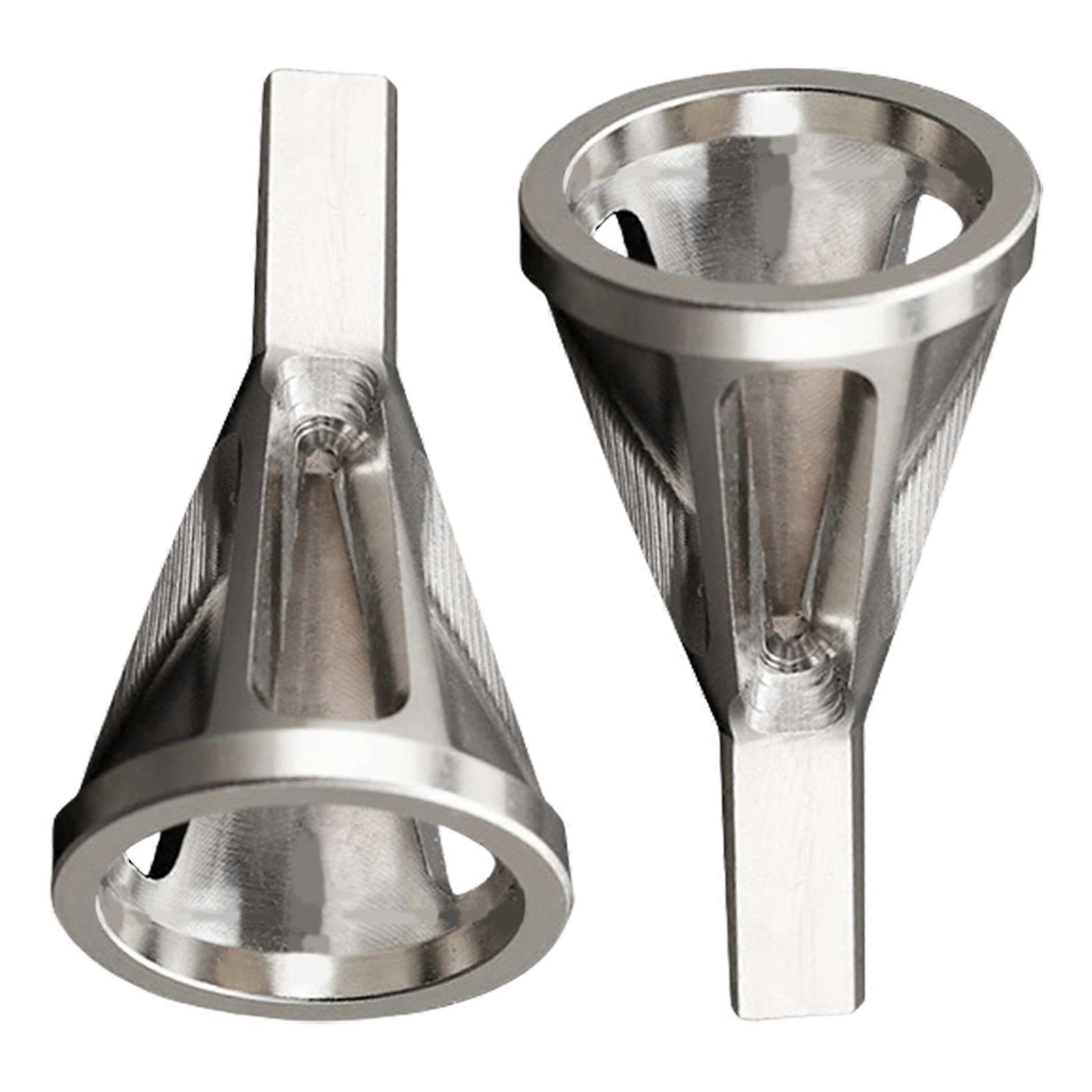 2Pcs/set Hexagonal Shank Deburring Chamfer Tool Steel Deburring External Chamfer Tool Fast Remove Burr Removal  silver