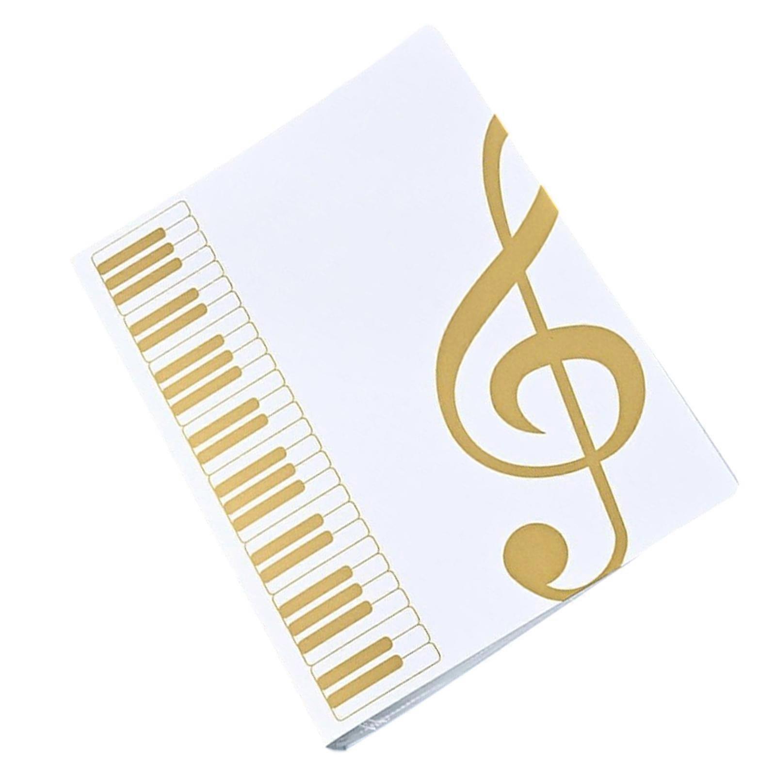 40 Pocket Document Display Folder Letter Size Display Book for School Office Presentations Filings Financial Documents  White