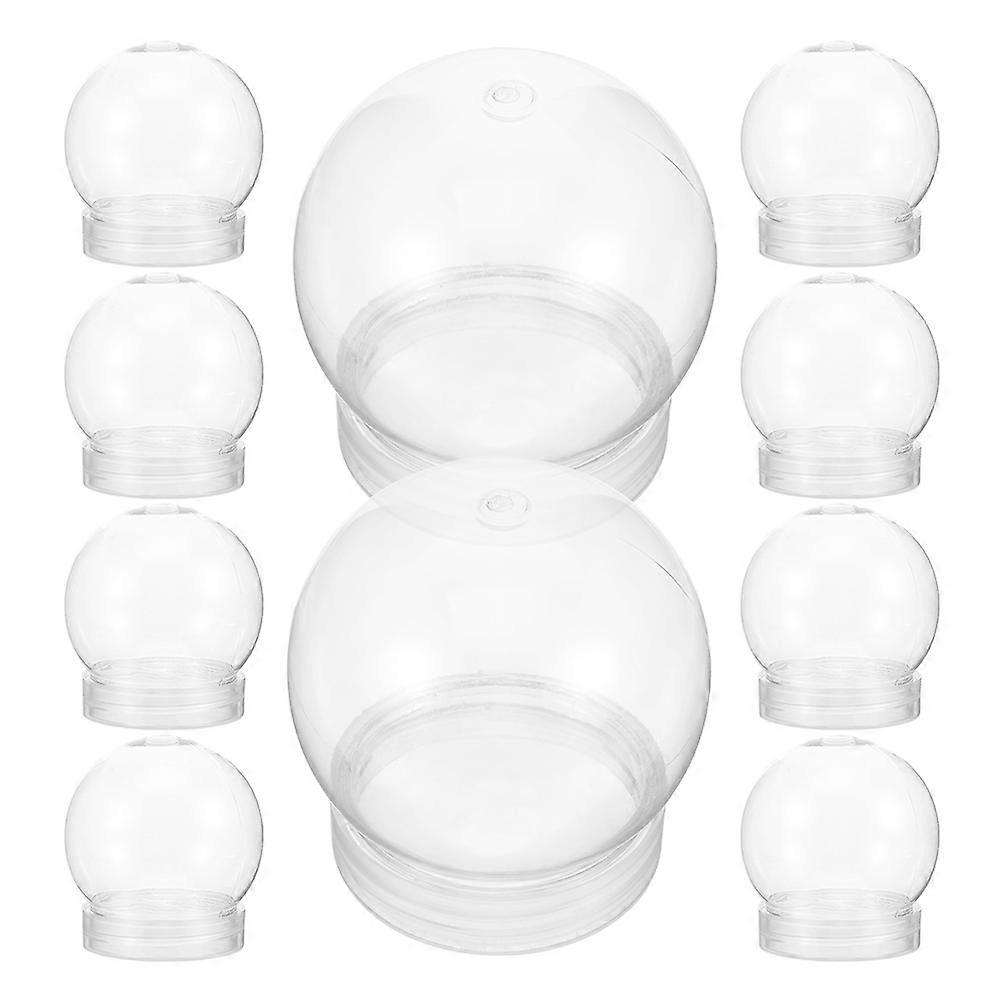 DIY Snow Globe Plastic Globe for Craft Projects 20Pcs Transparent Globes
