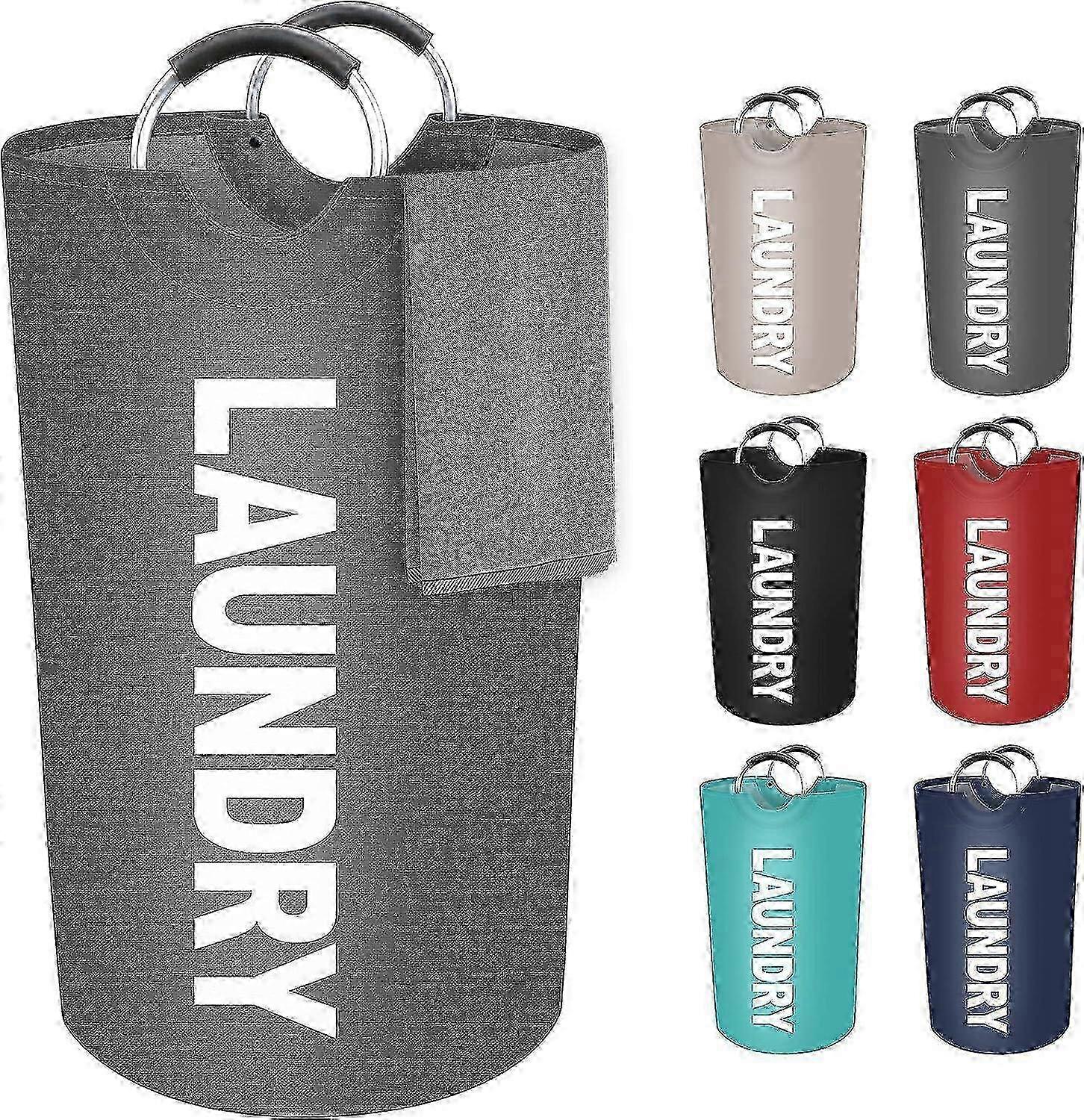 e 115L Large Collapsible Laundry Basket, Dirty Hamper for Laundry with Handles