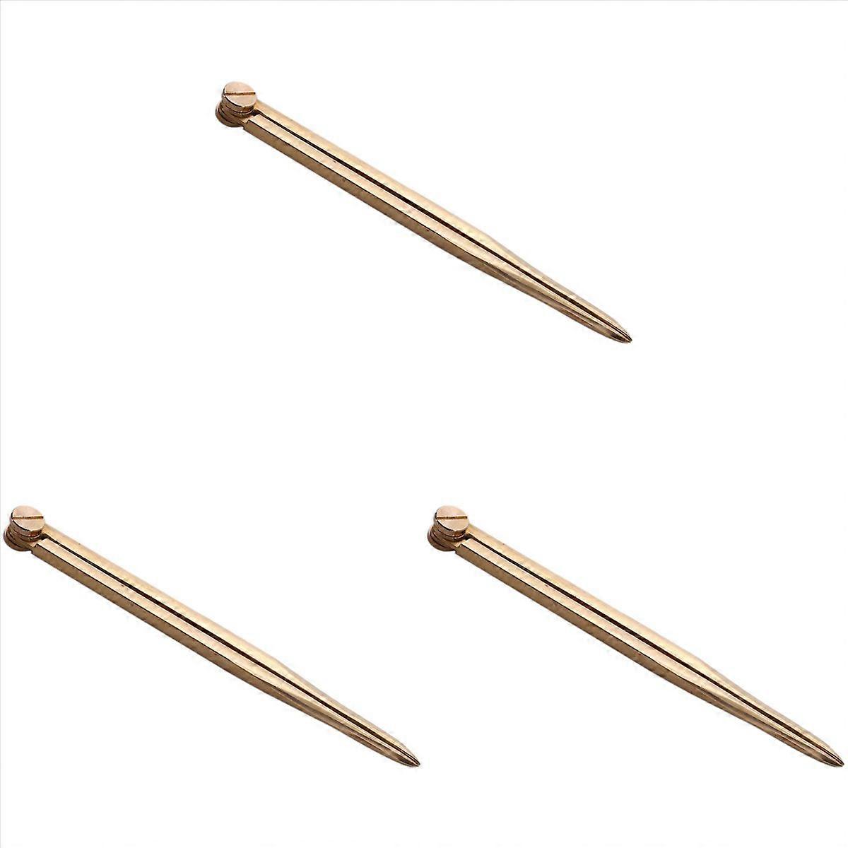 3pcs 168mm Nautical Chart Straight Divider Solid Brass Marine Dividing Tool No Rust for Architects M