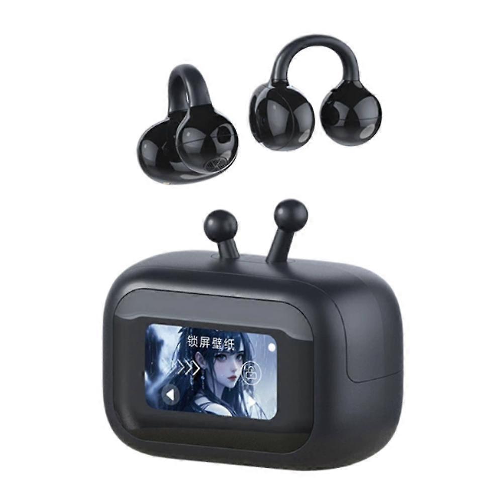 Digital Display Bluetooth Headphones Touch Screen Control 8H Battery HD Call Wireless Earbuds Secure Fit For Sports