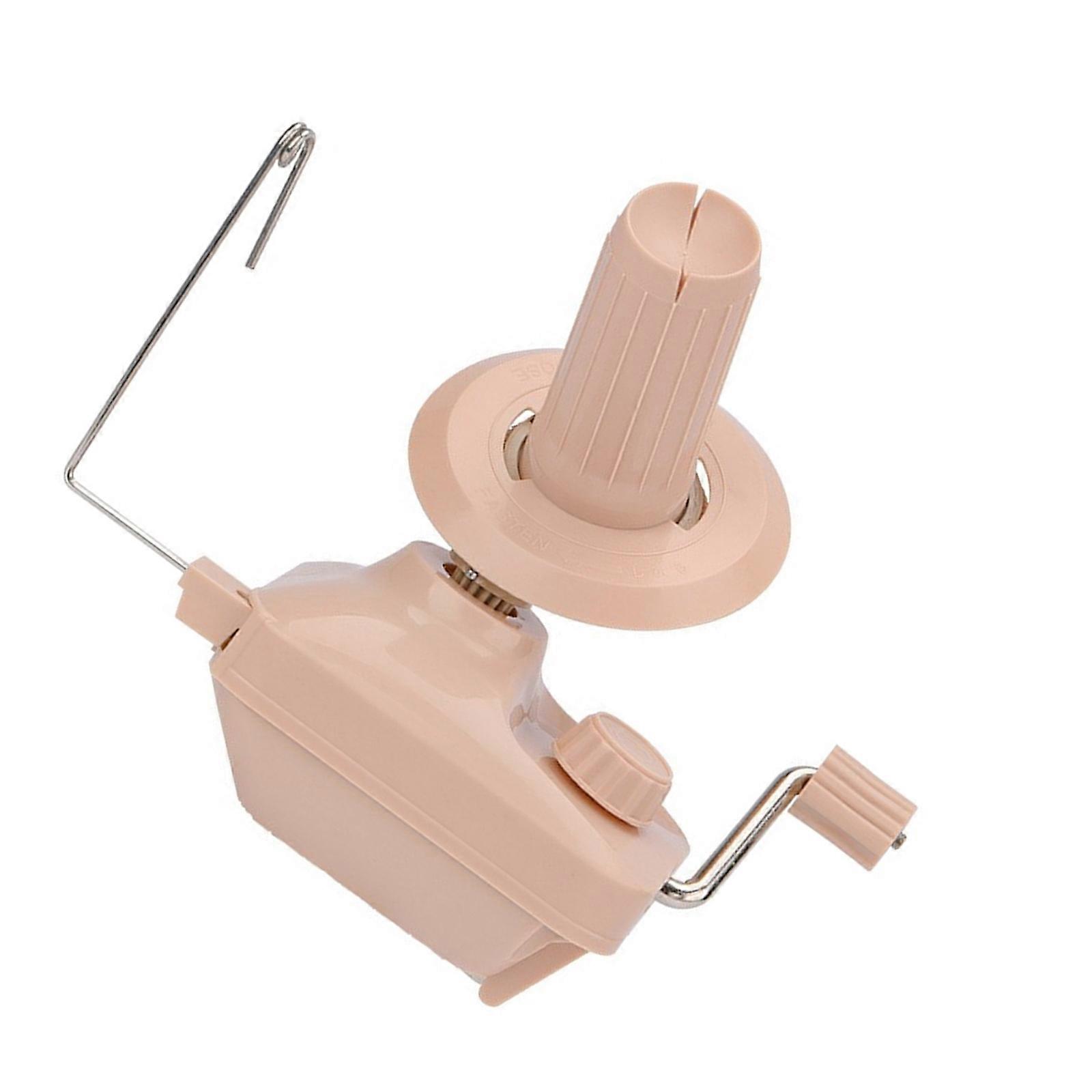 Handheld Wool Roller Yarn Winder Home Winding Machine Weaving Tool Easy to Install Good Helper for Knitting Enthusiasts  dune color