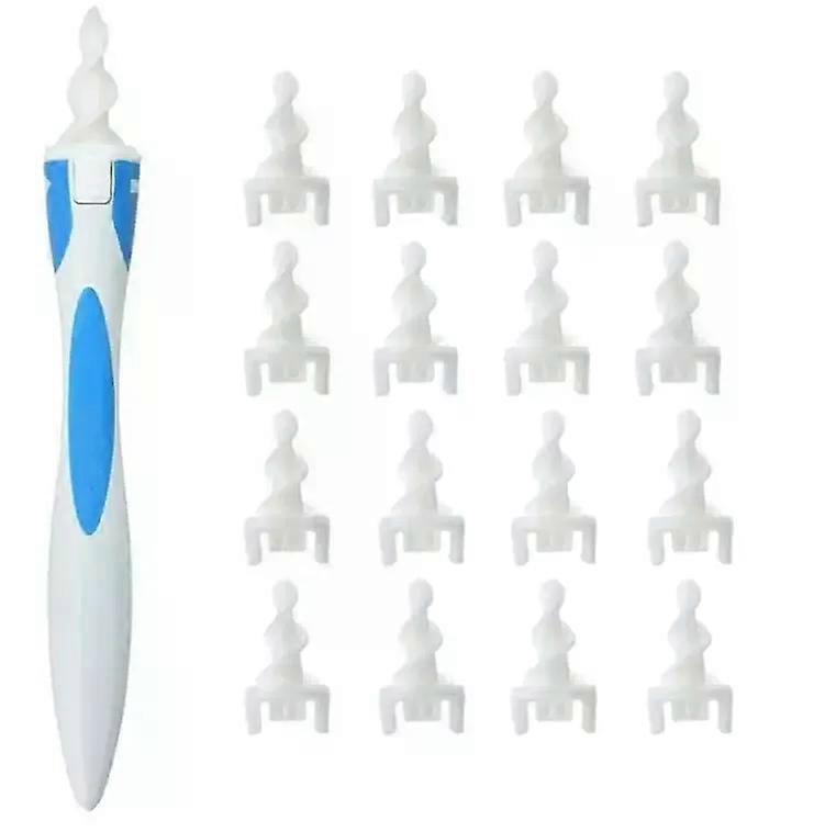 Ear Wax Remover Tool Ear Cleaner With Soft Silicone 16 Replacement Tips Simply To Grab Extract Earwax