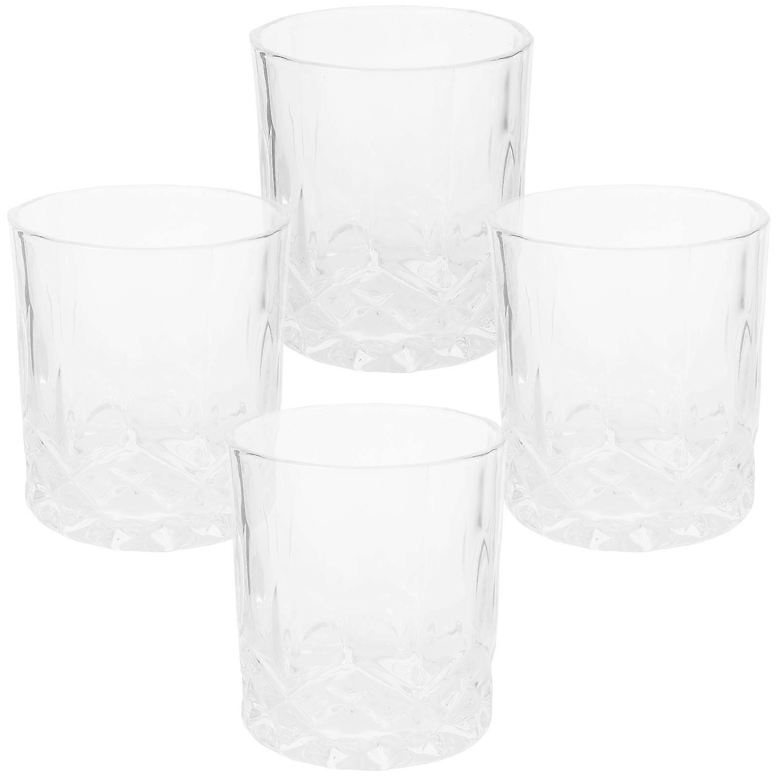 Fancy Drinking Glasses Pattern For Bar Use 4Pack