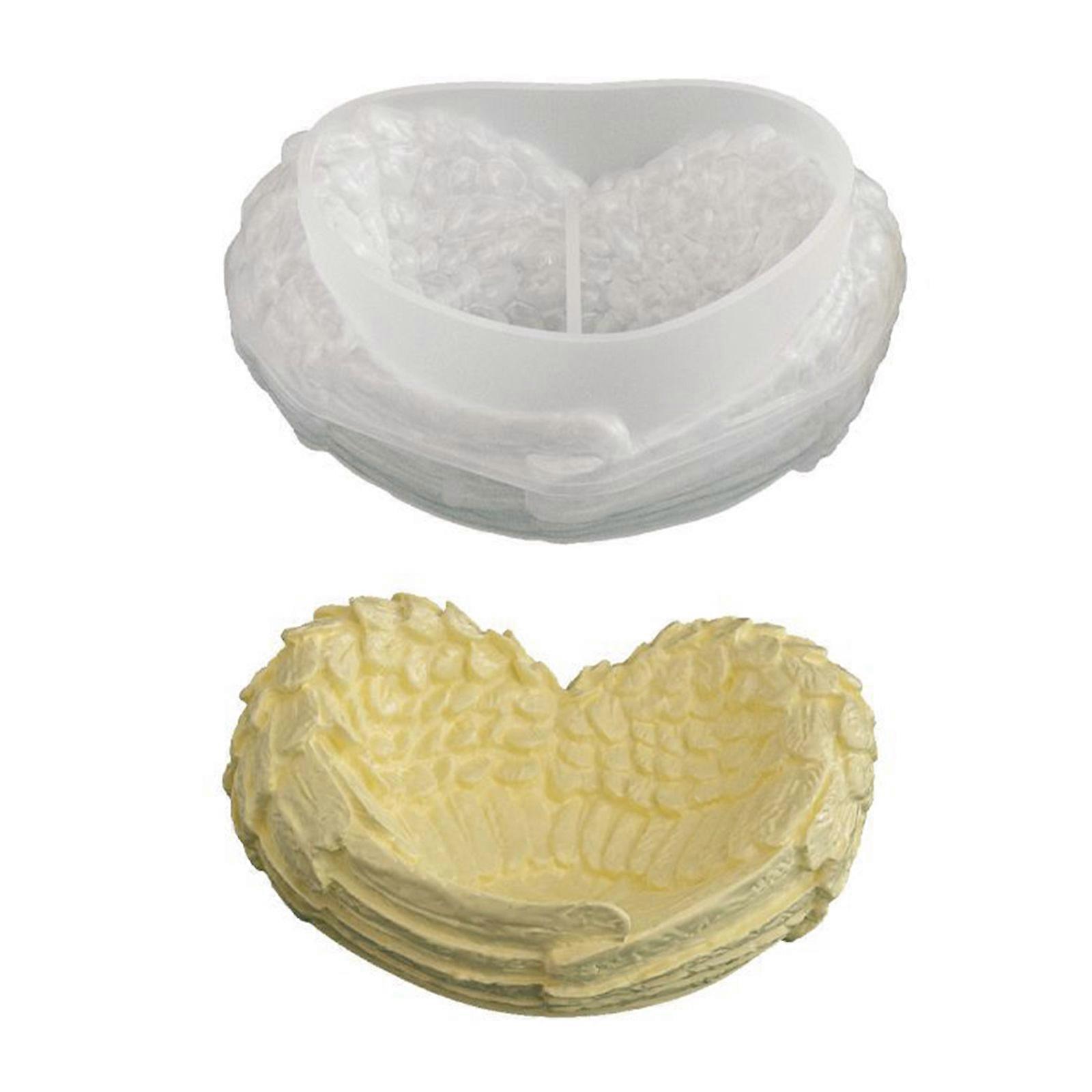 Wing Shape Silicone Storage Jar Mold Suitable for Resin Crafting Candle Making and Handcrafted Storage Containers Multicolor