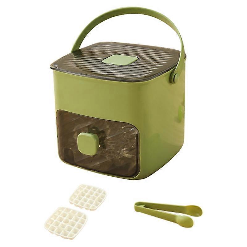 Ice Cubes Tray with Lid for Freezer with 2 Trays Easy Release Small Square Ice Cubes Mold for Drinks Drinks Whiskey B