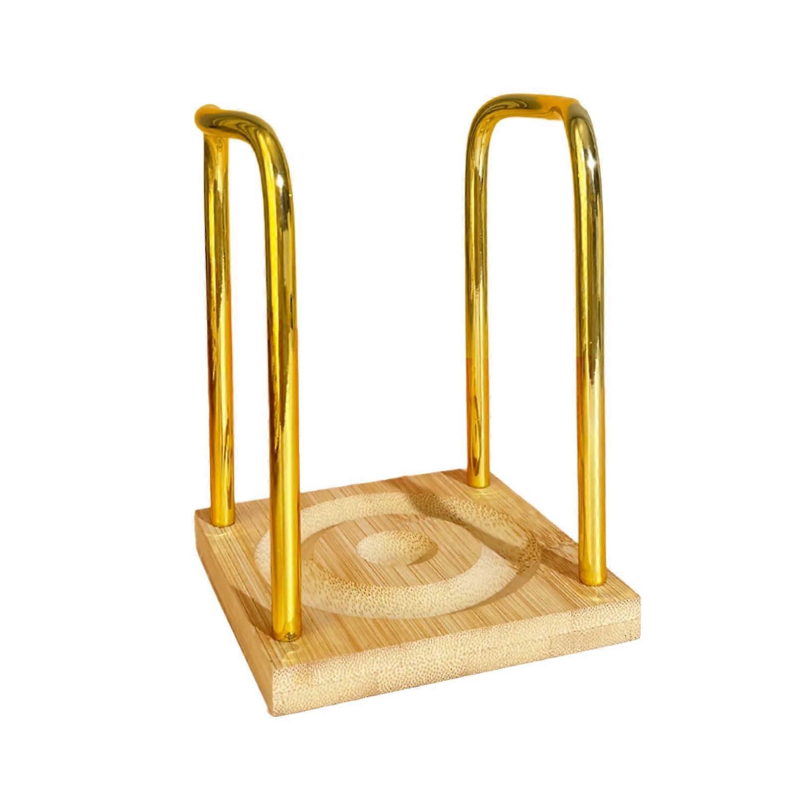 Cup Holder Organizer with SpaceSaving Vertical Design and Stable Bamboo Base for Kitchen or Office