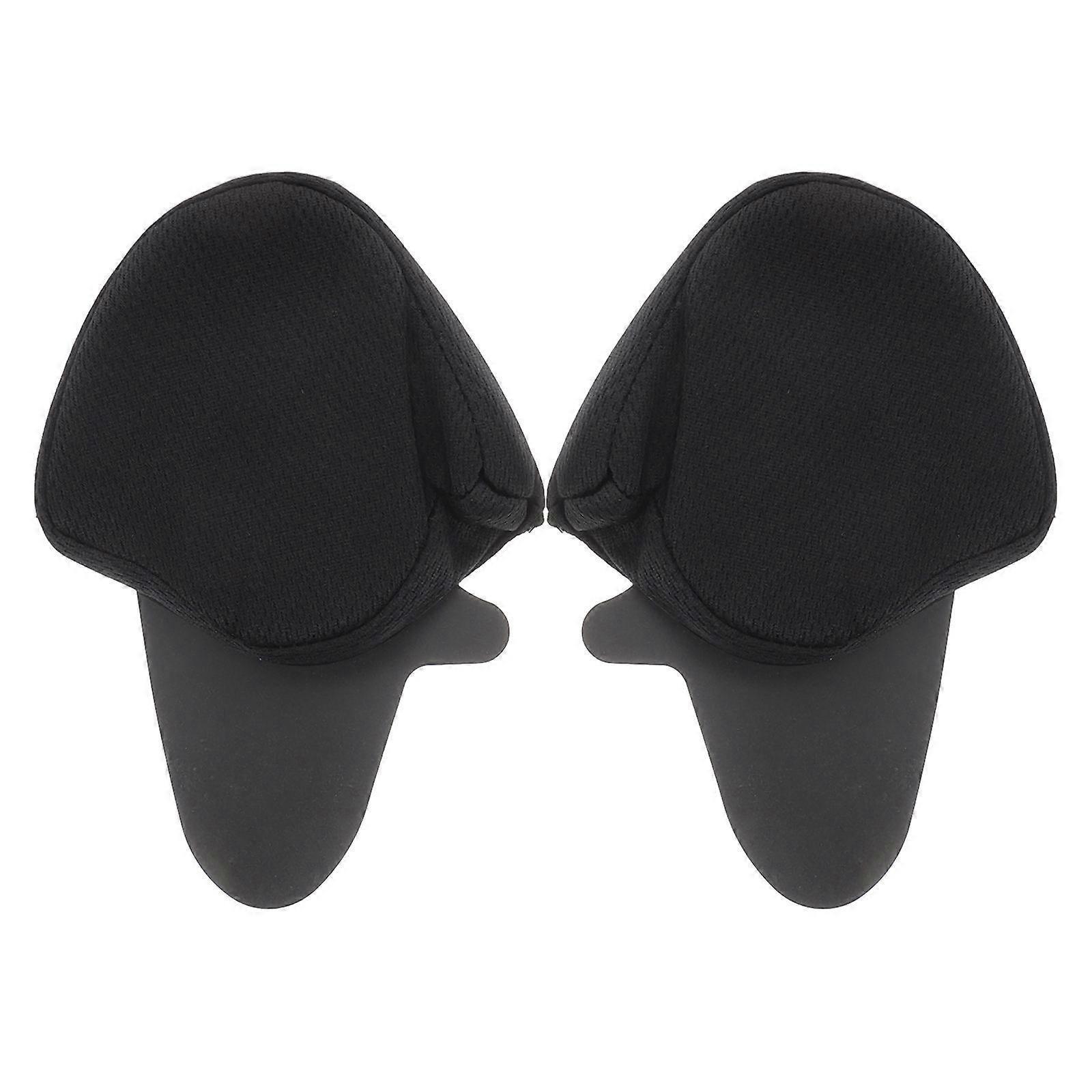 2Pcs Black Cloth Motorcycle Ear Pads for Full Coverage Ear Protection