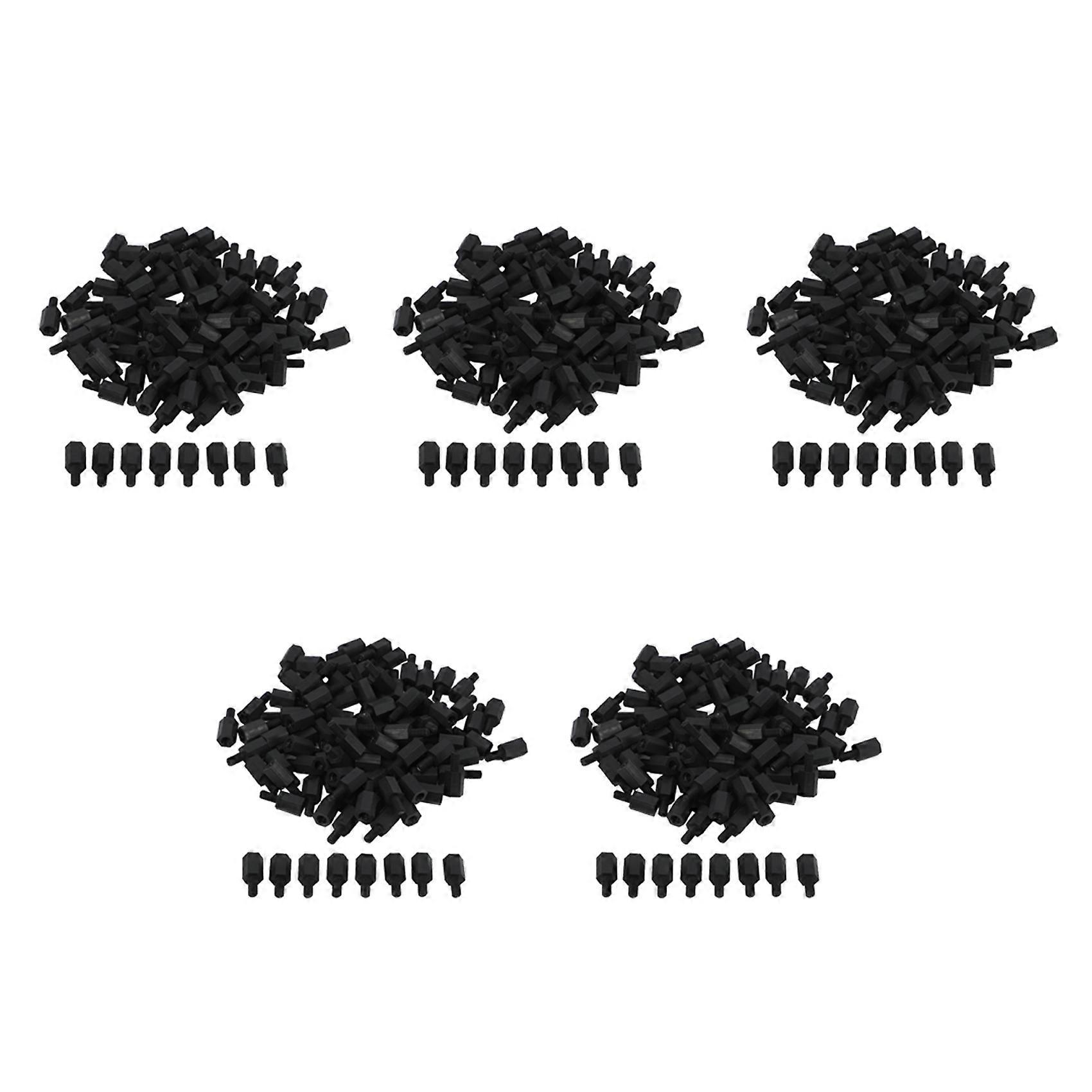 500Pcs M3 Thread 8mm+6mm PCB Fixed Nylon Hex Standoff Spacer Pillar