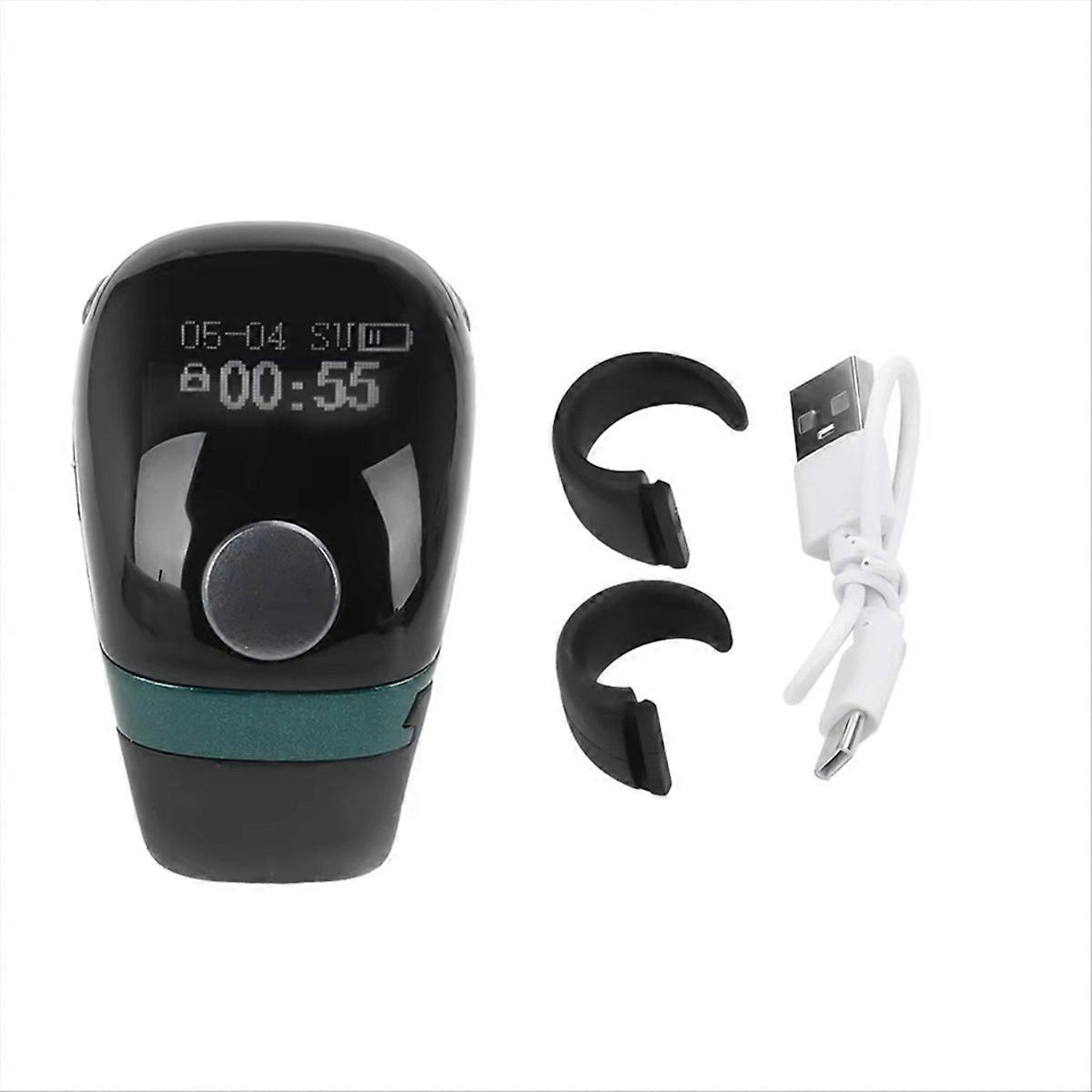 LCD Electronic Digital Tally Counter Smart Ring Point Marker Row Finger Counter Type-C Charging Ring Holder Mini Counter