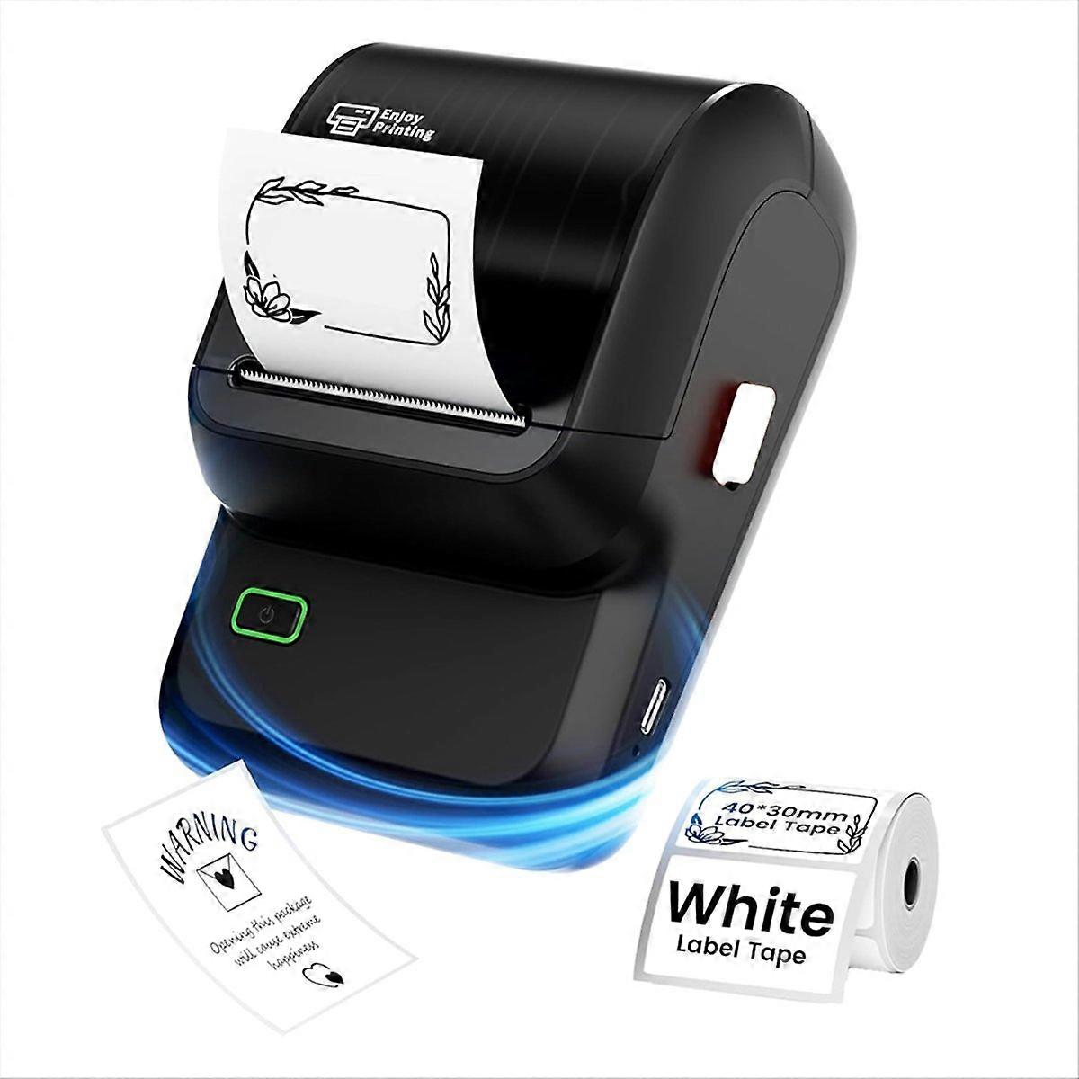 Label Maker,Bluetooth Label Maker Compatible with Mobile Phones and Computers,Inkless Portable Label Maker for Address A