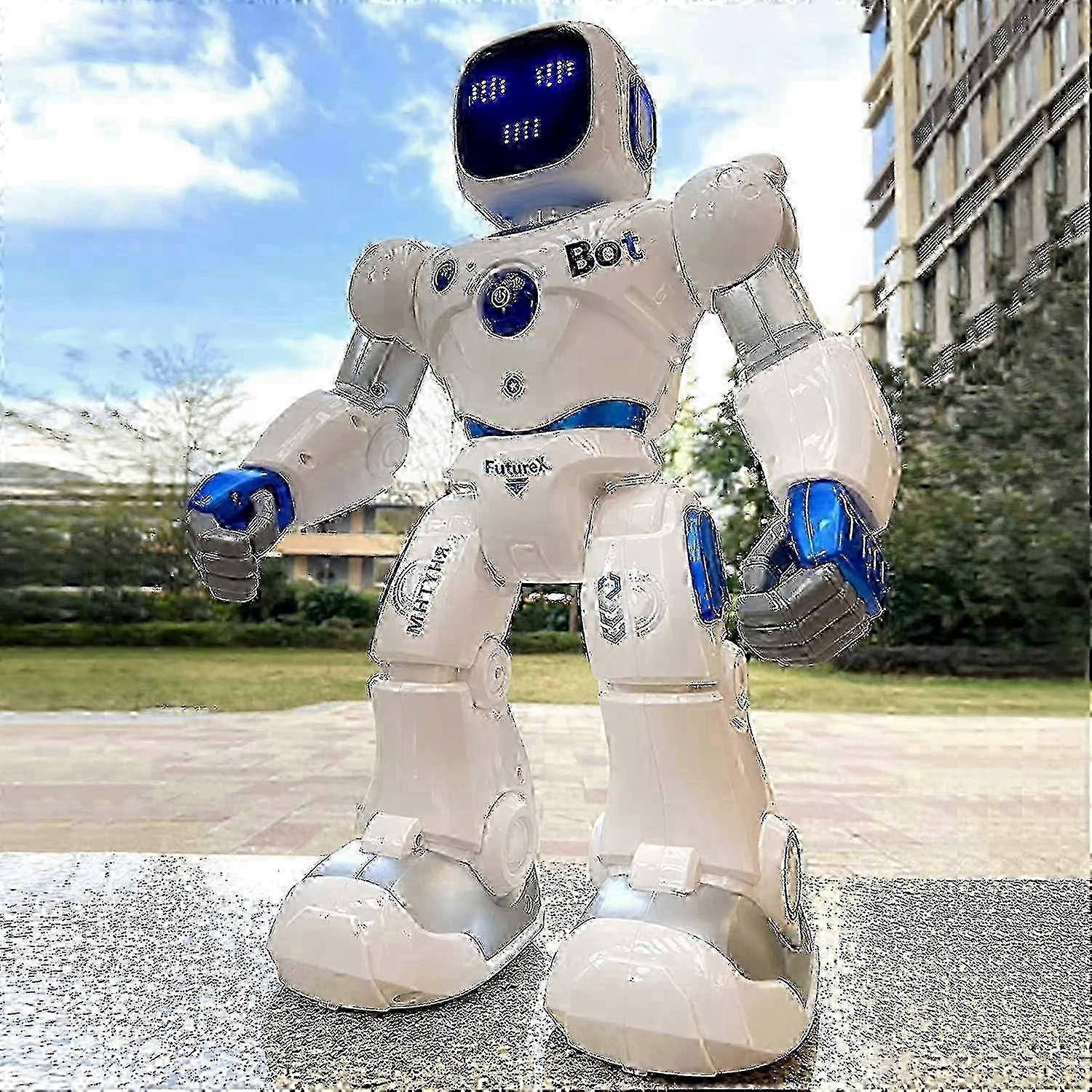 Large Programmable Kids Robot with Interactive Voice Control App-Based Programming and Educational Features for STEM Learning