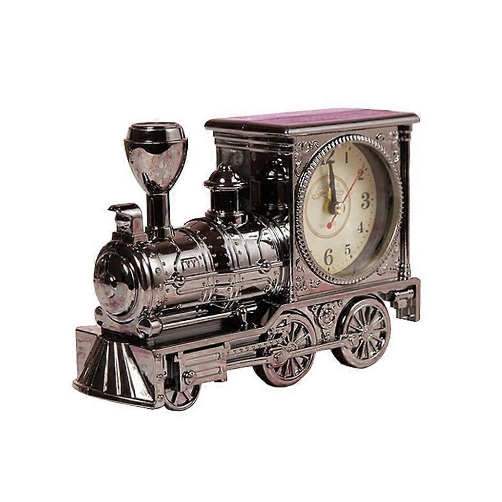 Vintage Train Table Clock for Home/Office/Car Decor