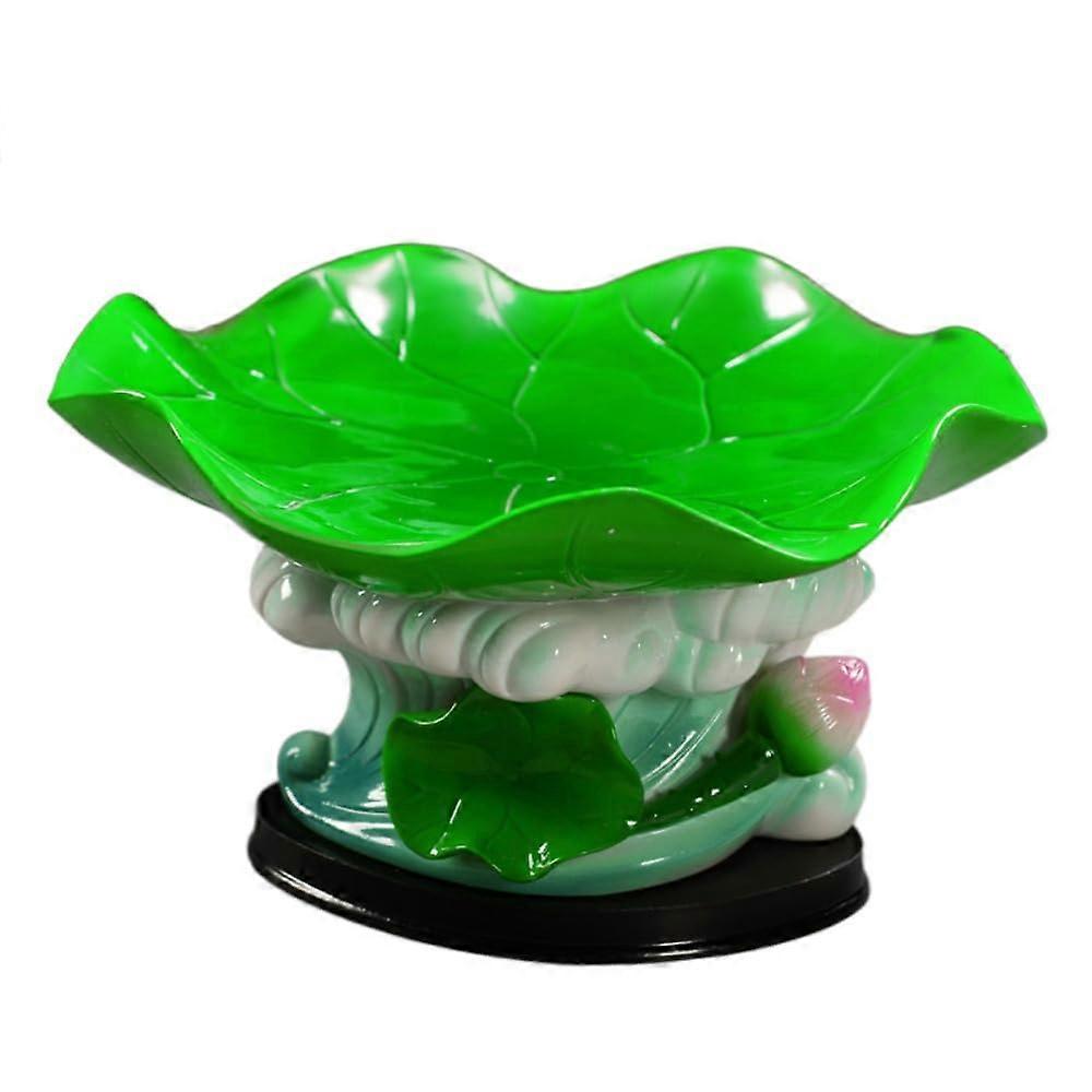 18.5cm Lotus Ceramic Buddha Offering Plate with Flower Design, Durable and Easy to Clean