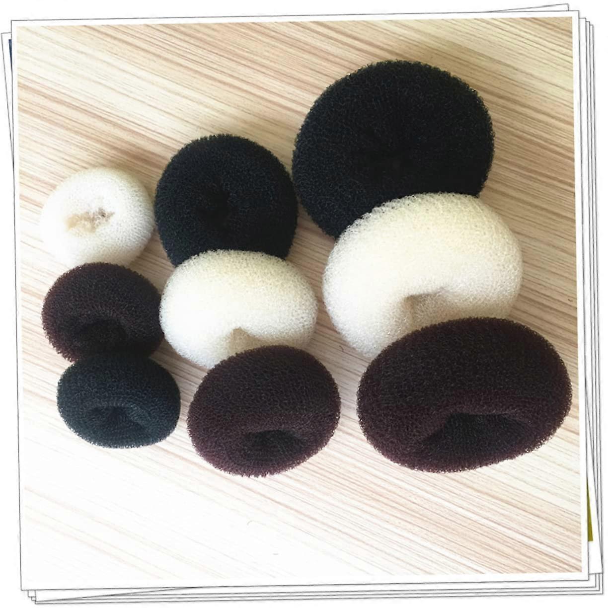 Hair Bun Maker and Braiding Tool Set, Sponge Donut for Quick Elegant Updos and Ballet Buns