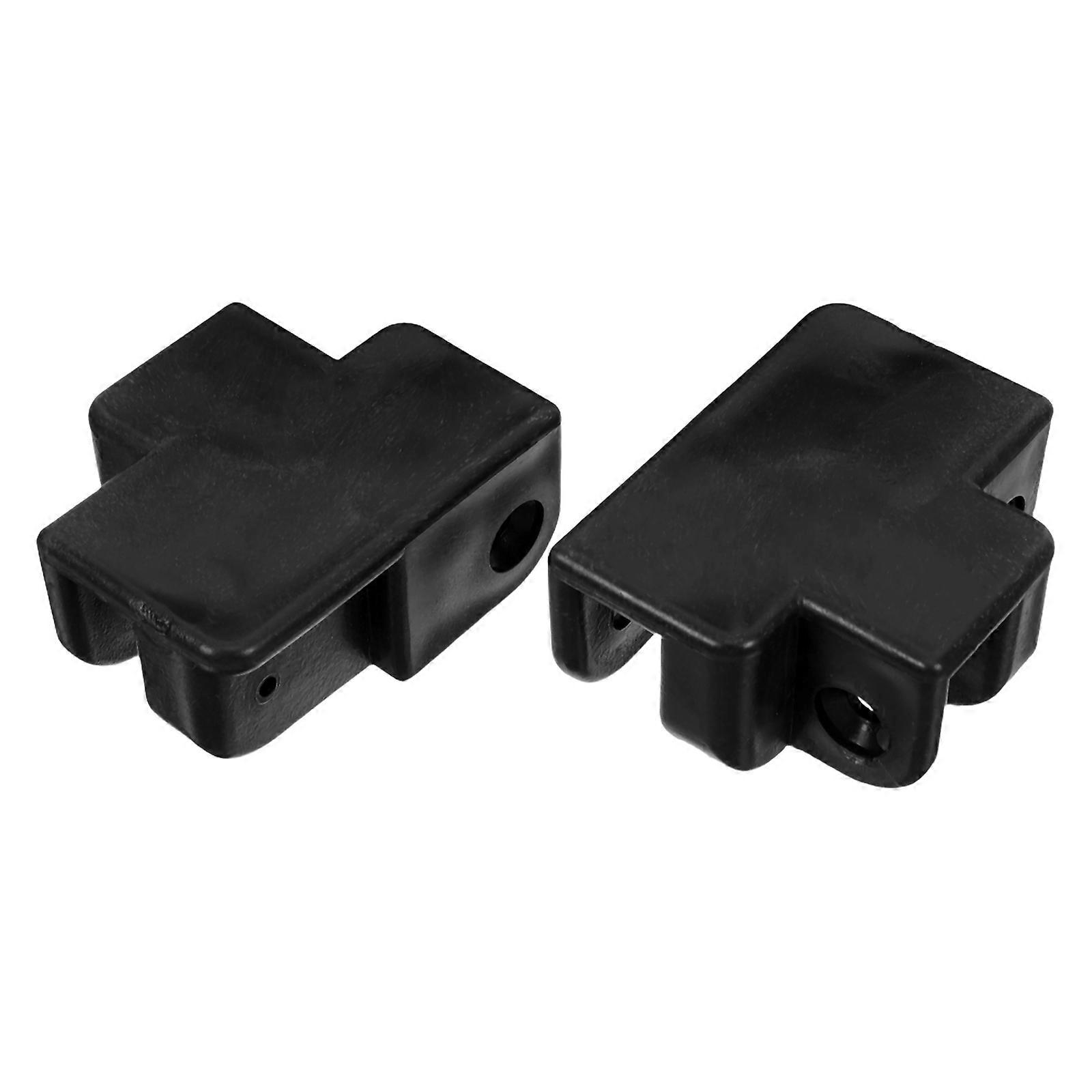 Folding Tent Pole Bracket Support Rod Connection Camping Equipment Plastic Square Universal Interface Design 2Pcs