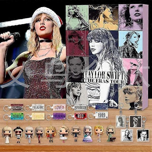 New Taylor Swift Advent Calendar with 24 dolls and keychains - surprise blind box Taylor model 1 Taylor model 1 Taylor model 1 Flat【Acrylic】