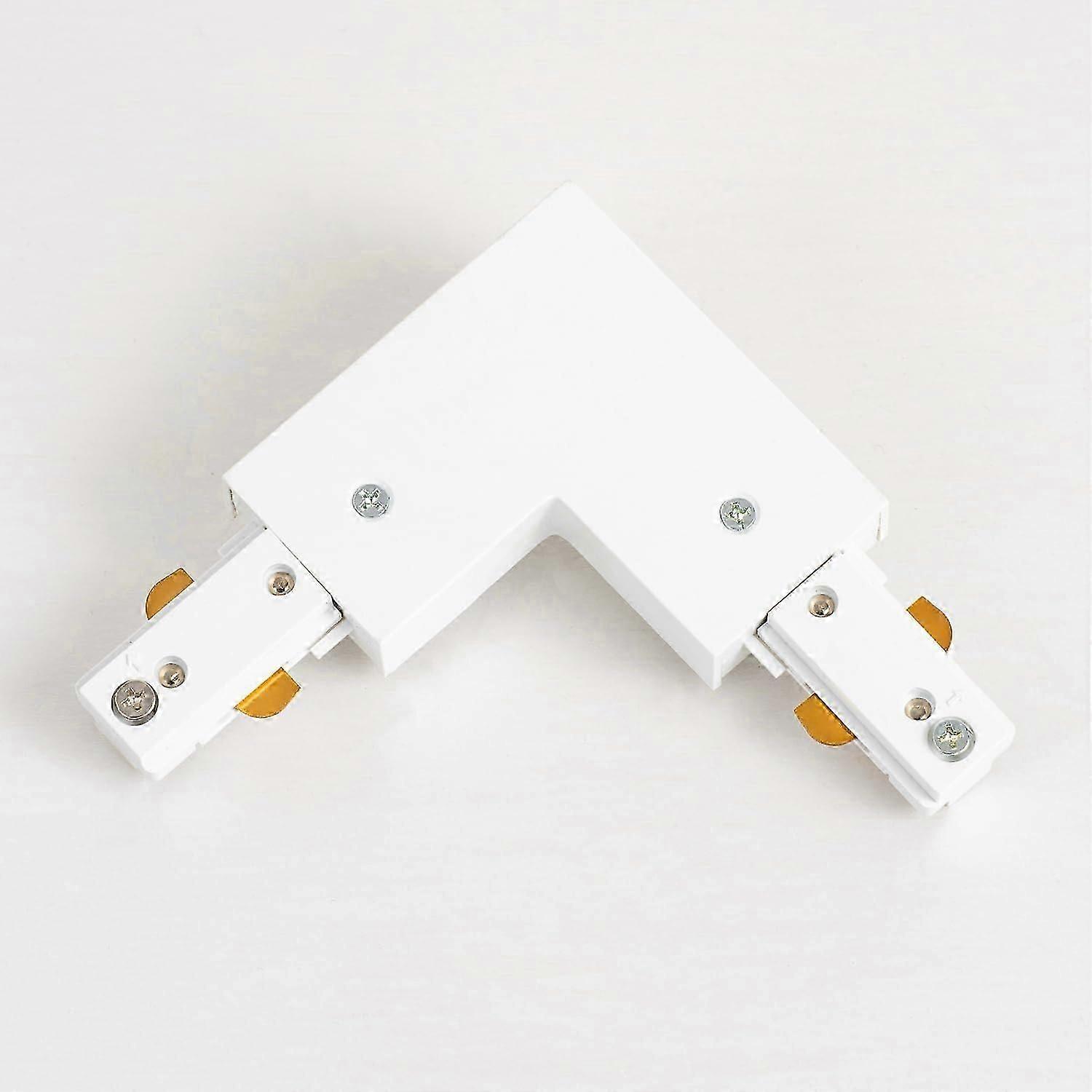 H Track L Connector White for Single Circuit, H Type Accessory Compatible with Halo LED Track Lighting