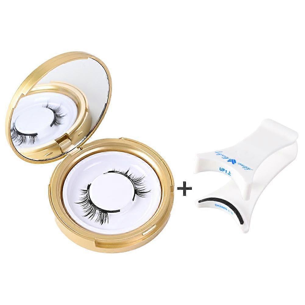 Magnetic Eyelashes with Applicator Glue Reusable Natural Look Lash Kit Sunflower