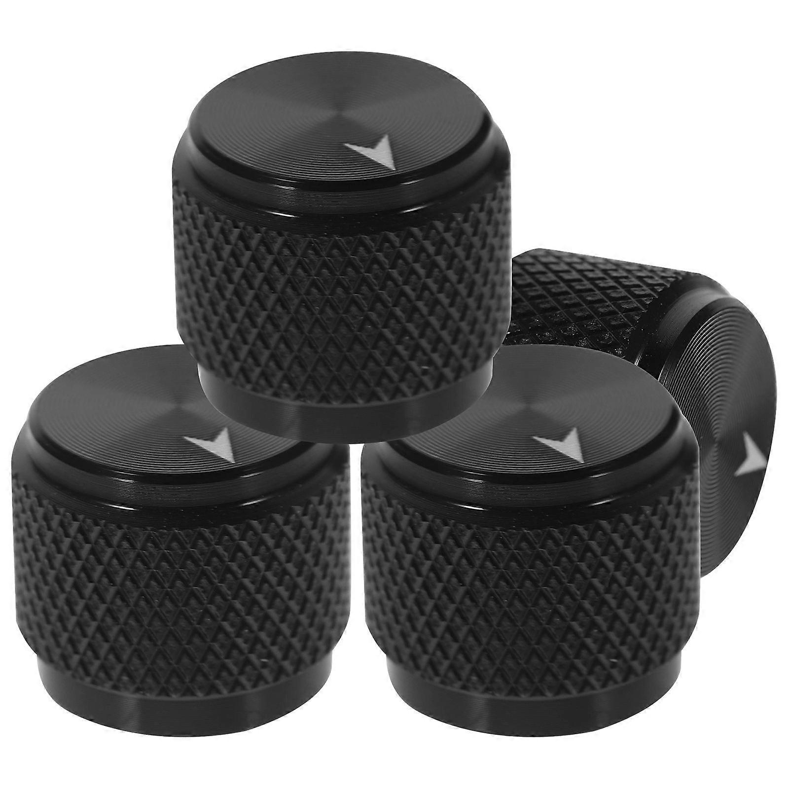 Guitar Volume Knobs Aluminium Alloy for Volume Control 8Pcs Black