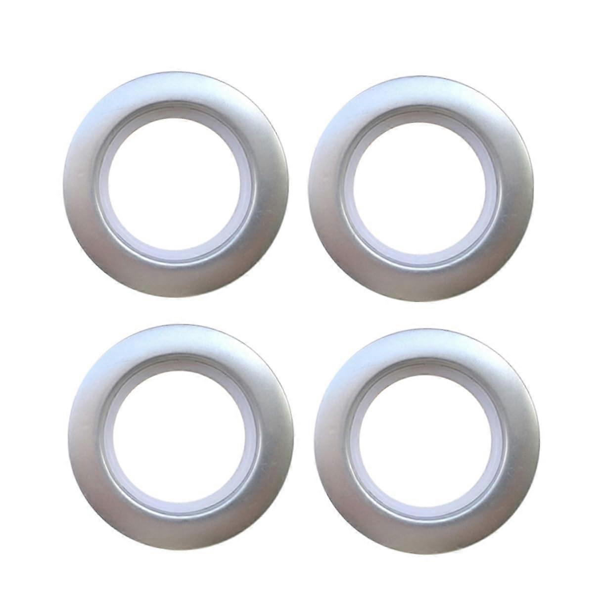 20pcs Low Noise Curtain Clip Rings Silver Eyelet Buckles for Rods Tool Smooth Glide