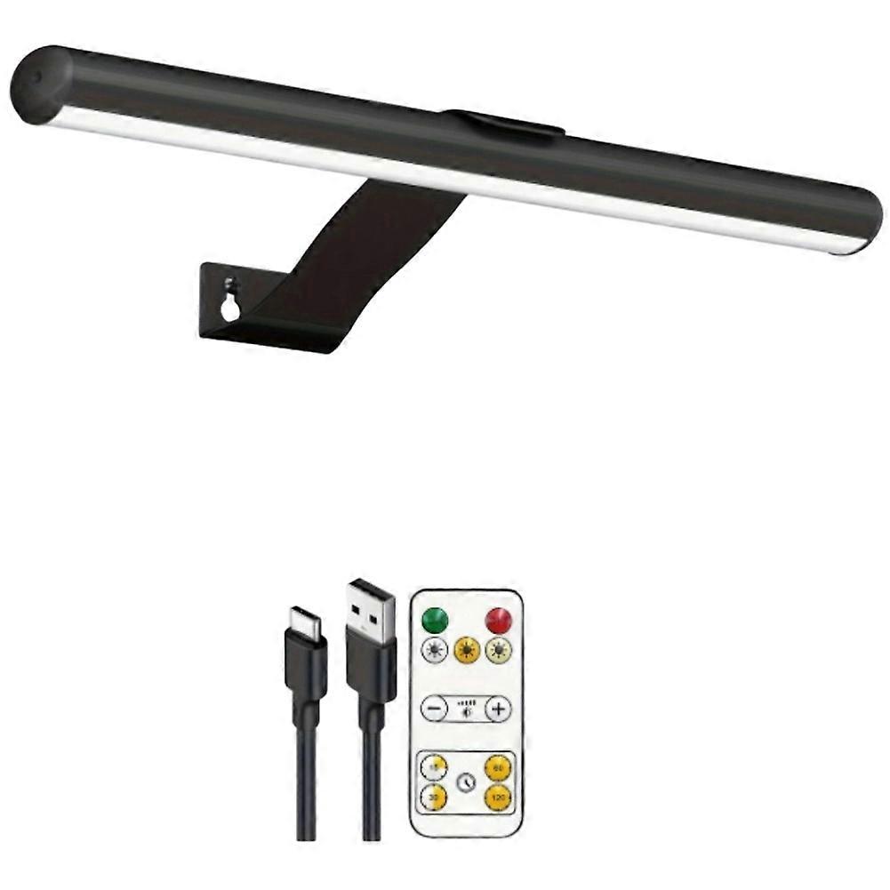 Wall-Mounted Mirror Light Charging Remote-Controlled Mirror Light Bedside Touch Control 3-Color Adjustable Brightness