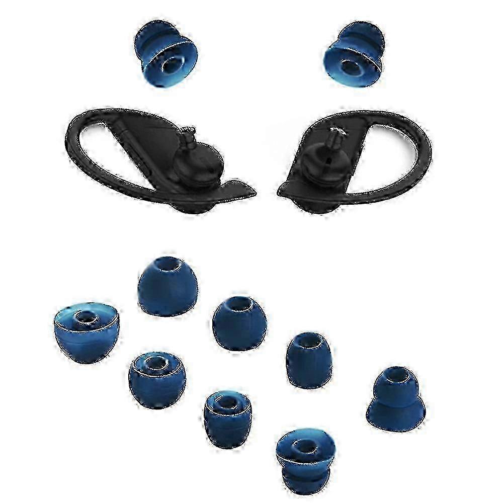 Comcompatible withtable Silicone Ear Tips compatible with Beats Powerbeats Pro, 4-Pack Soft Replacement