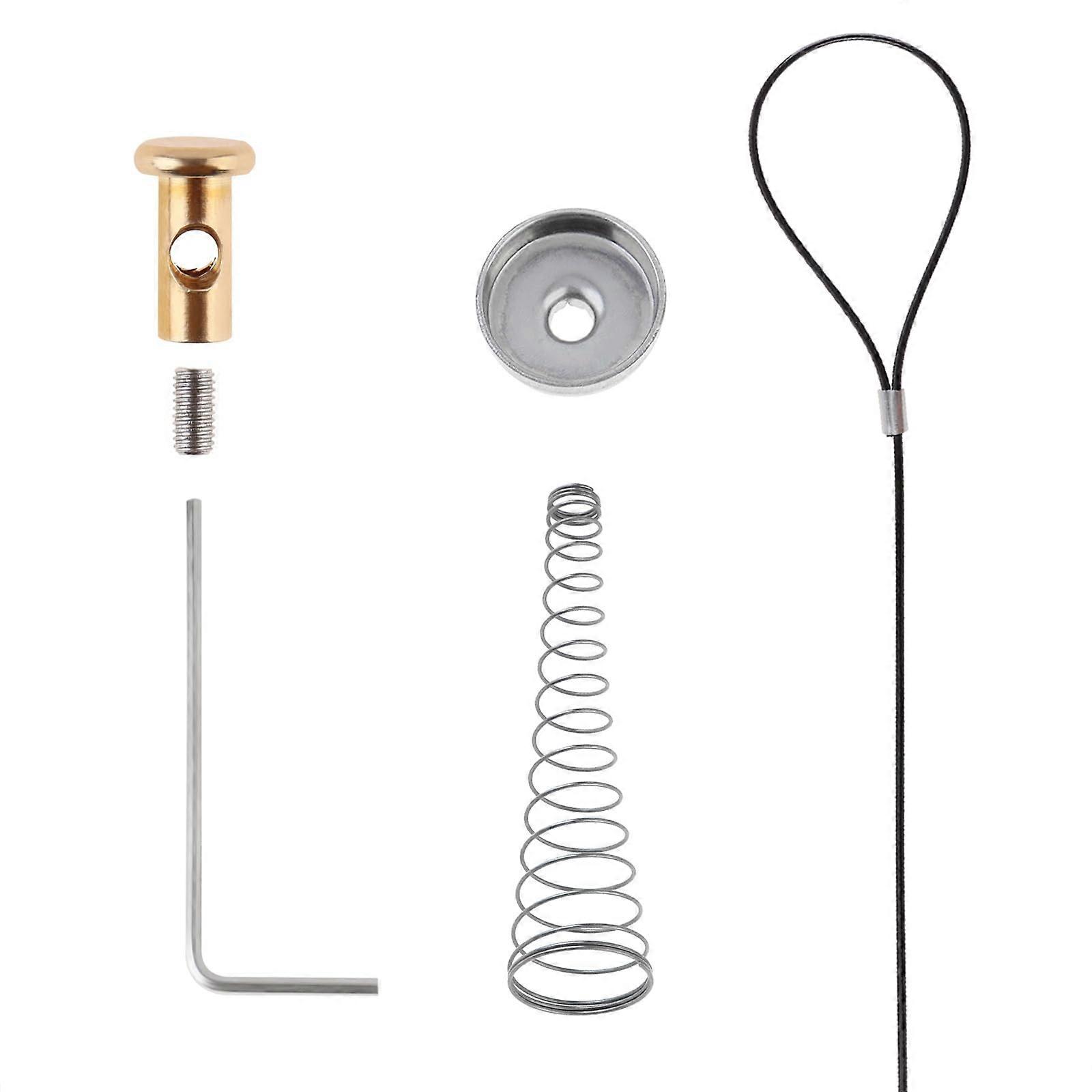 2 Sets Gate Latch Cable Pull Kit, Adjustable 26in Spring Loaded, Rust Resistant for Wooden and Metal Fences