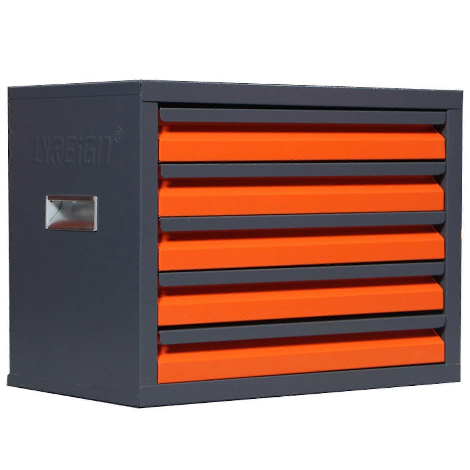Drill Bit Storage Cabinet with 5 BallBearing Drawers for 1/16 to 3/8 Inch Bits, Stackable Organizer