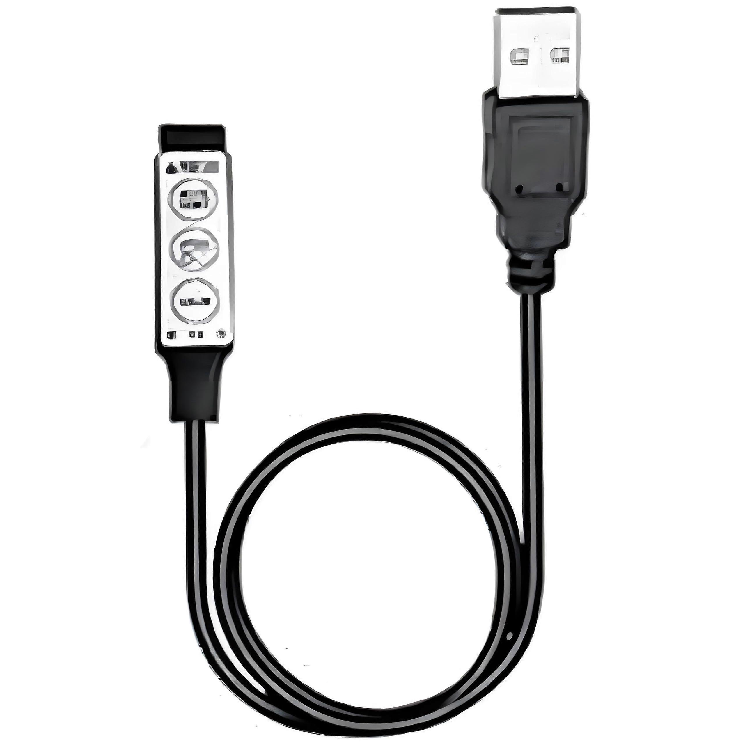 USB RGB LED Controller 5V with 3Key 4Pin Female Connector for LED Strip Lights