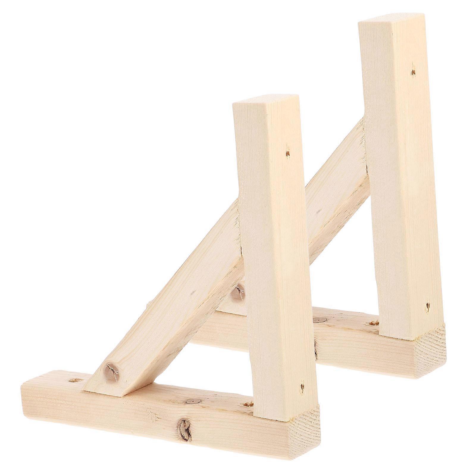 1 Set Folding Shelf Bracket Triangle Wall Mount Support Brackets for Wood Shelves Solid Corner Mount