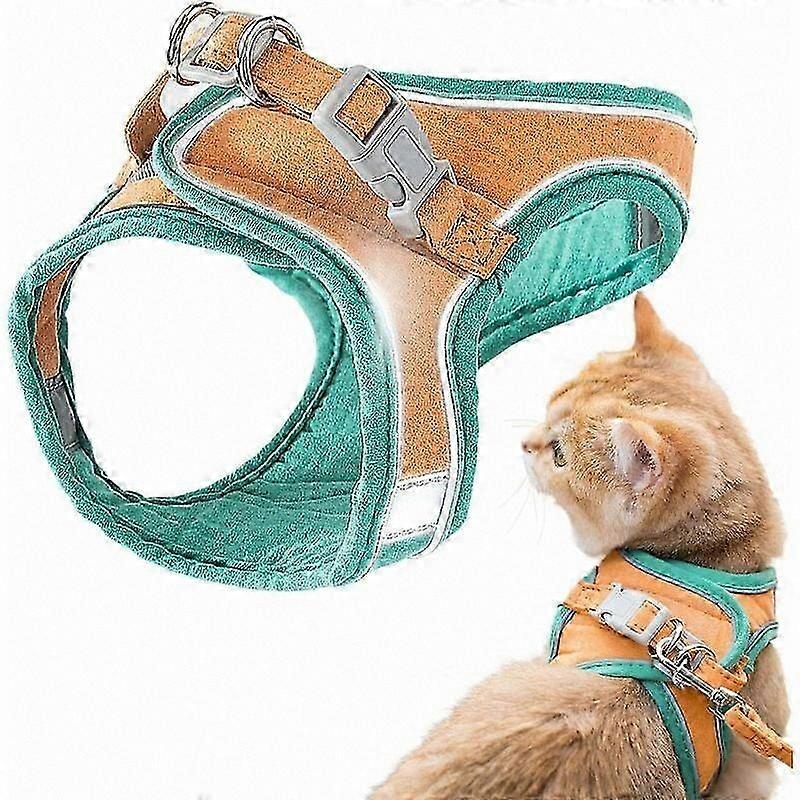 Comfortable Cat Harness with Leash for Walking Jackets