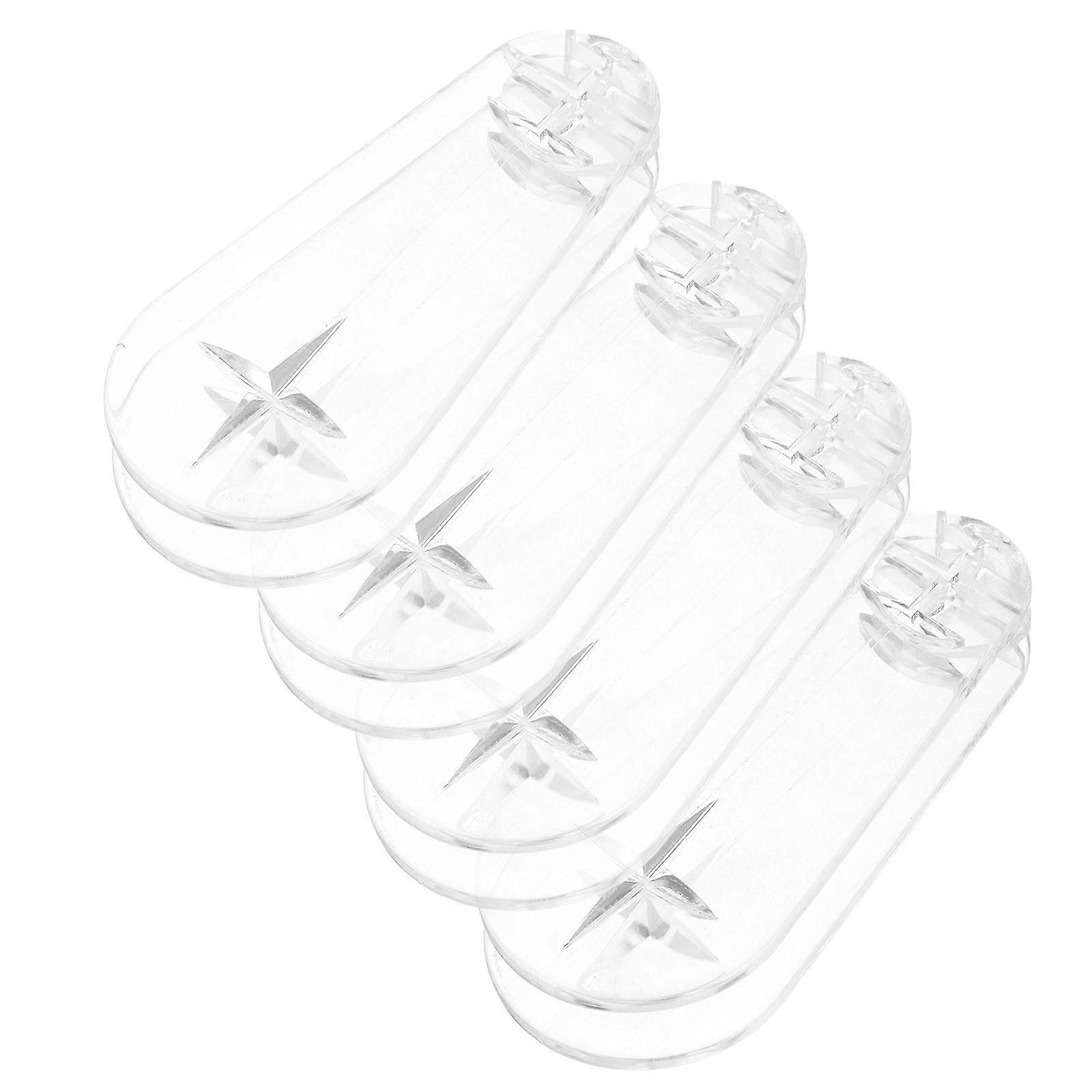 Vertical Blind Cord Weight Replacement for Curtains 4Pcs Transparent Plastic Knob