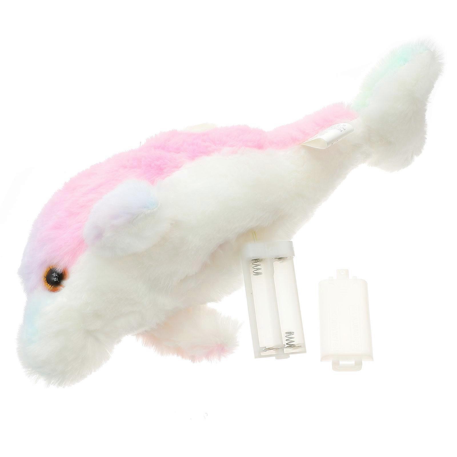 Dolphin Doll Plush Toy for Decor 1Pcs Glowing Multi-Function Soft Cotton